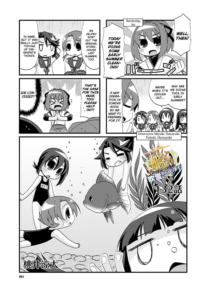 Kantai Collection - Kankore - 4-Koma Comic - Fubuki, Ganbarimasu! Chapter 132 #1