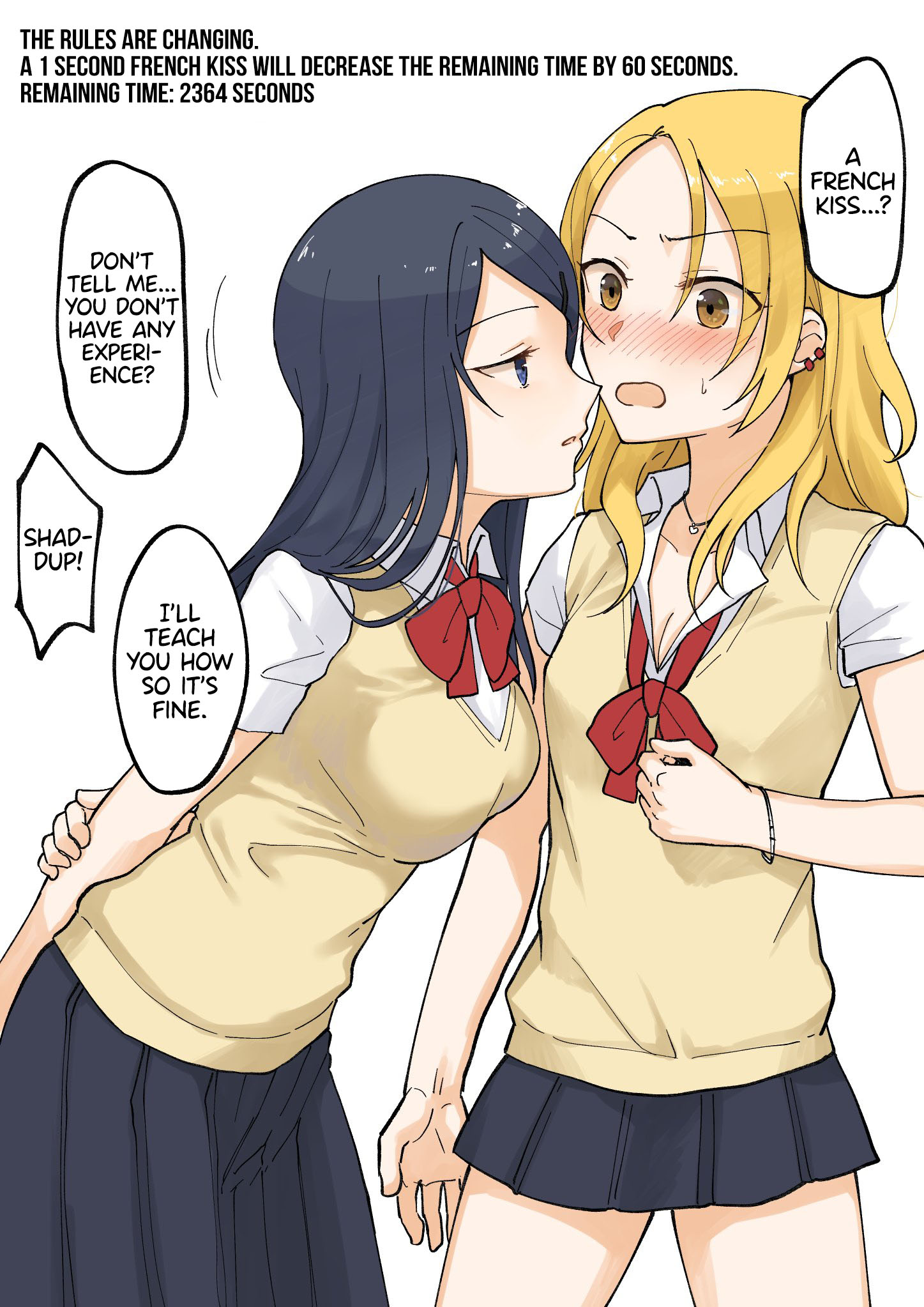 For Each Retweet, Two Straight Girls Who Don't Get Along Will Kiss For One Second Chapter 4 #1