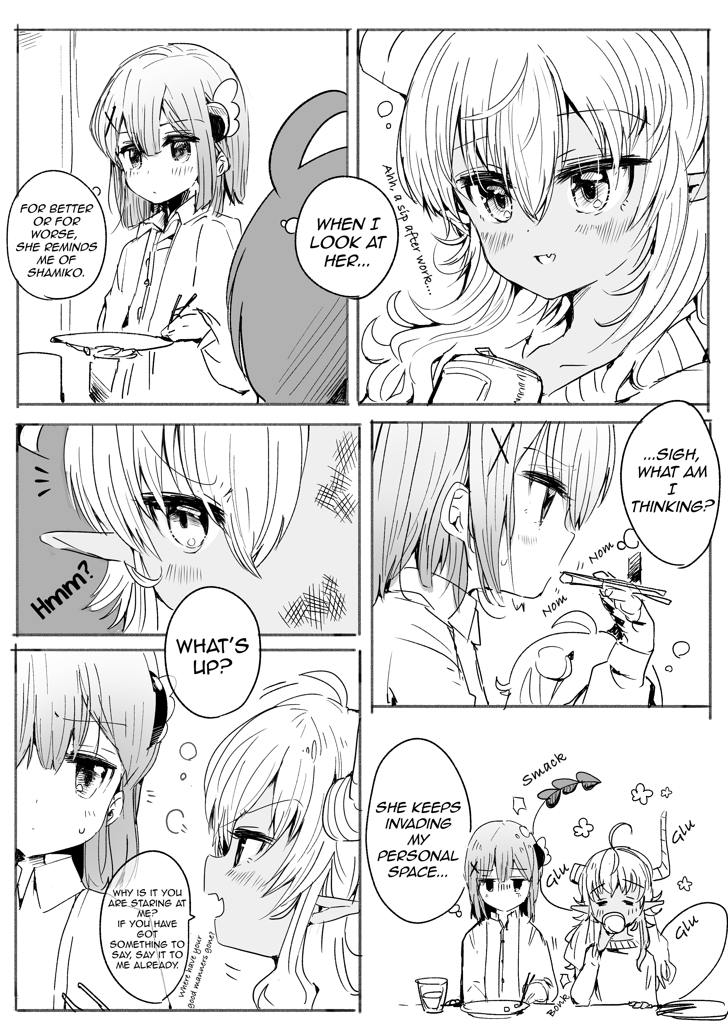 Tamuhei's Machikado Mazoku Twitter Manga (Doujin) Chapter 5 #1