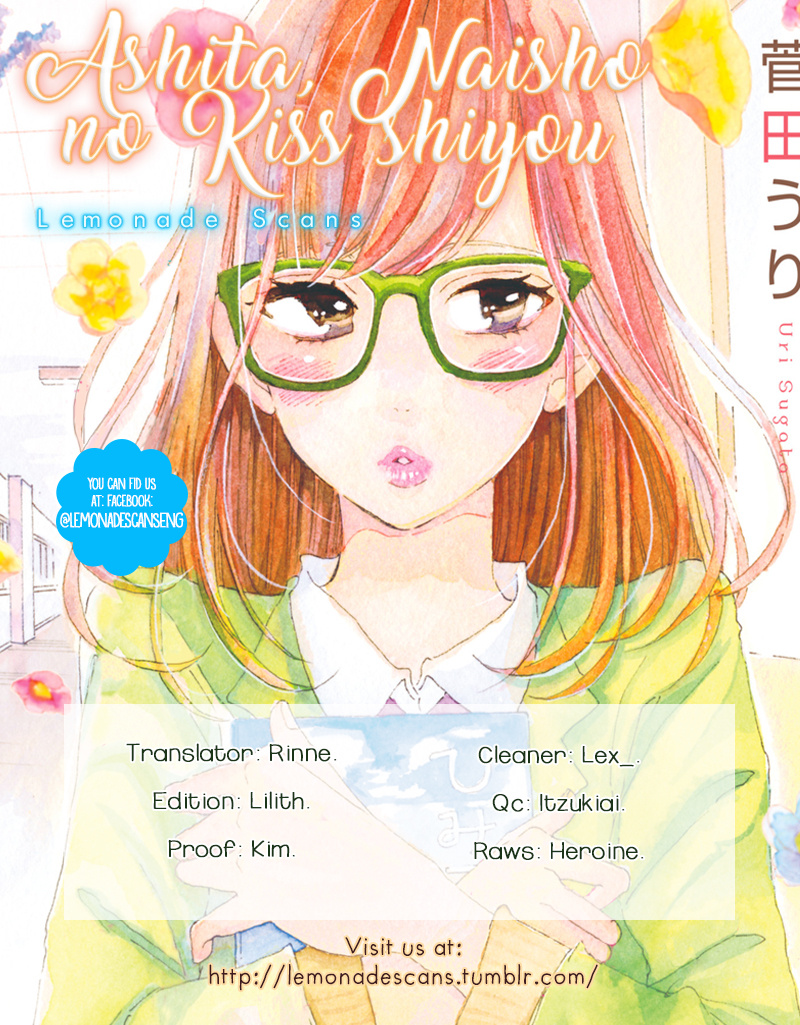 Ashita, Naisho No Kiss Shiyou Chapter 3 #1