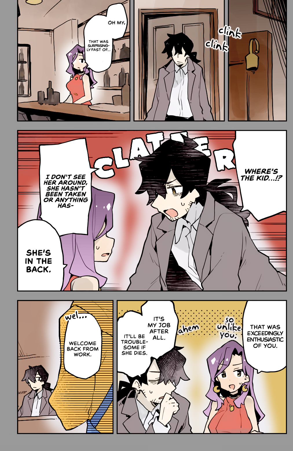 The Terrifying Hitman And The Little Girl He Took In (Fan Colored) Chapter 4 #3