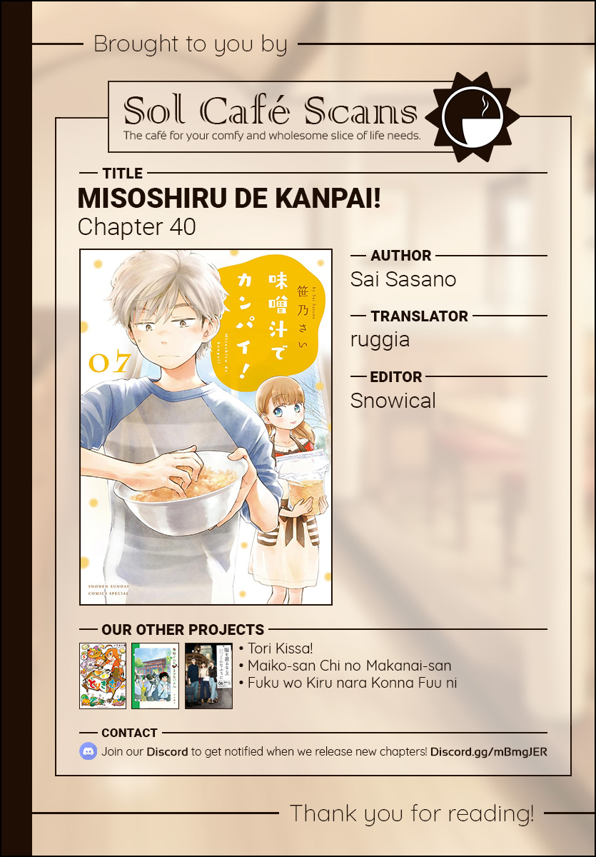 Misoshiru De Kanpai! Chapter 40 #39
