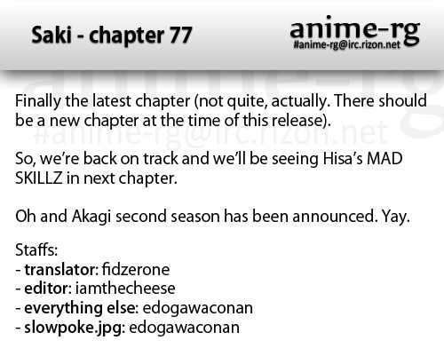 Saki Chapter 77 #17