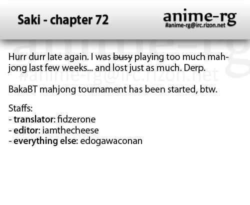 Saki Chapter 72 #16