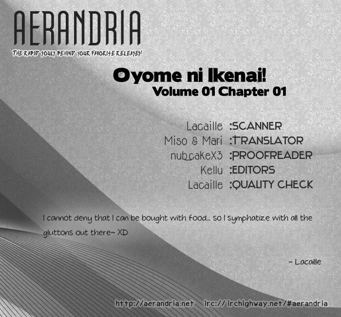 Oyome Ni Ikenai! Chapter 1 #3