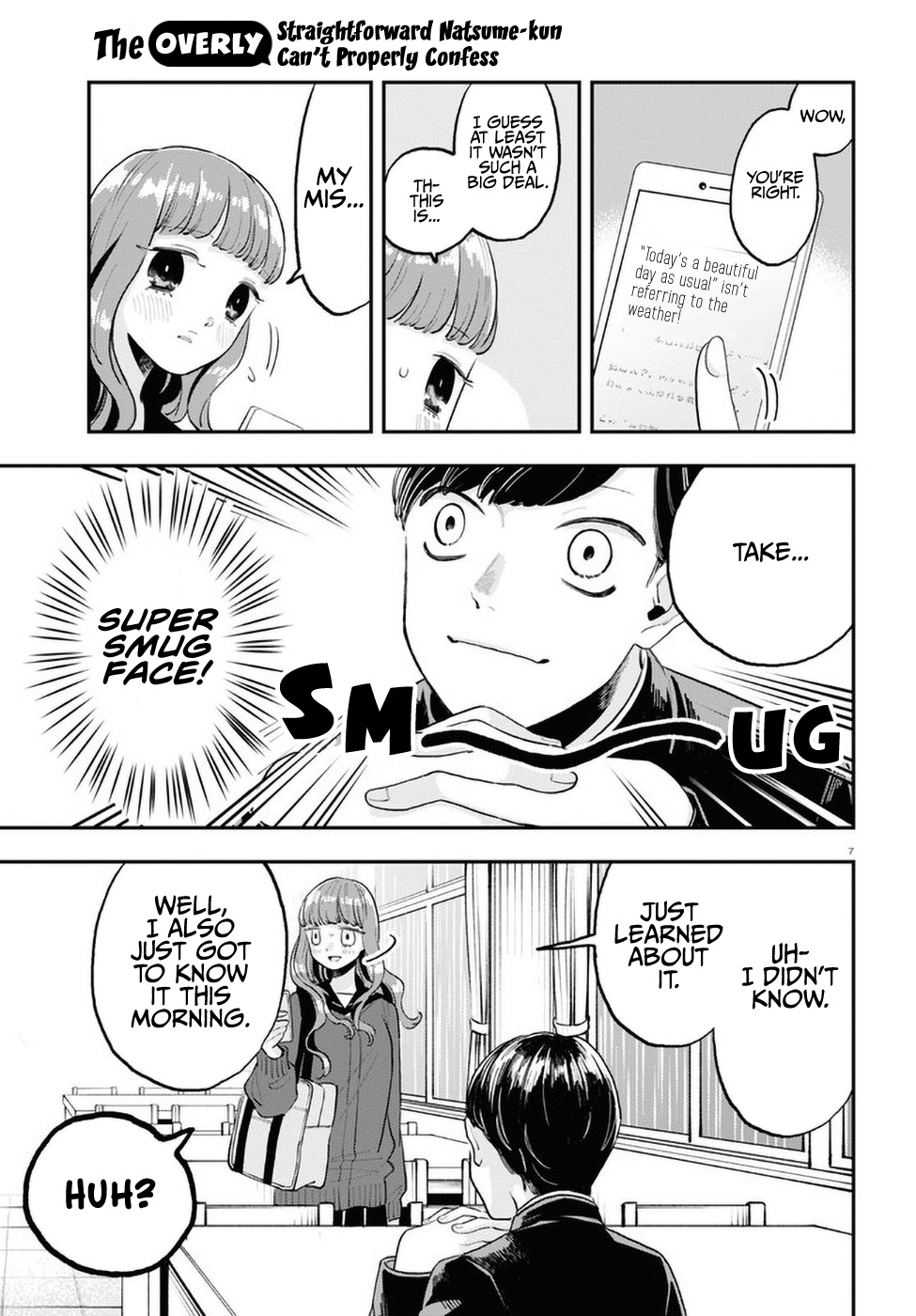 The Overly Straightforward Natsume-Kun Can't Properly Confess Chapter 2 #7