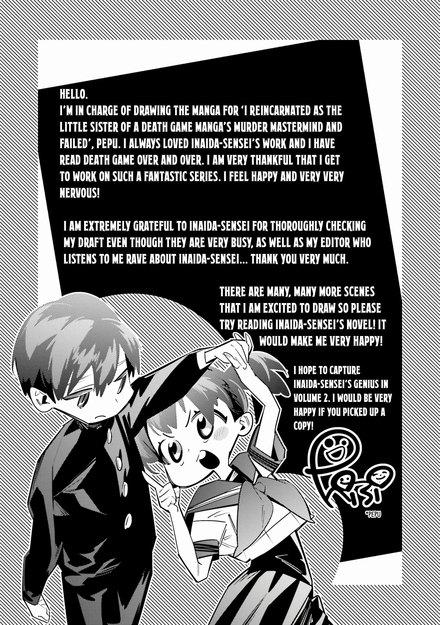 I Reincarnated As The Little Sister Of A Death Game Manga's Murder Mastermind And Failed Chapter 4 #34
