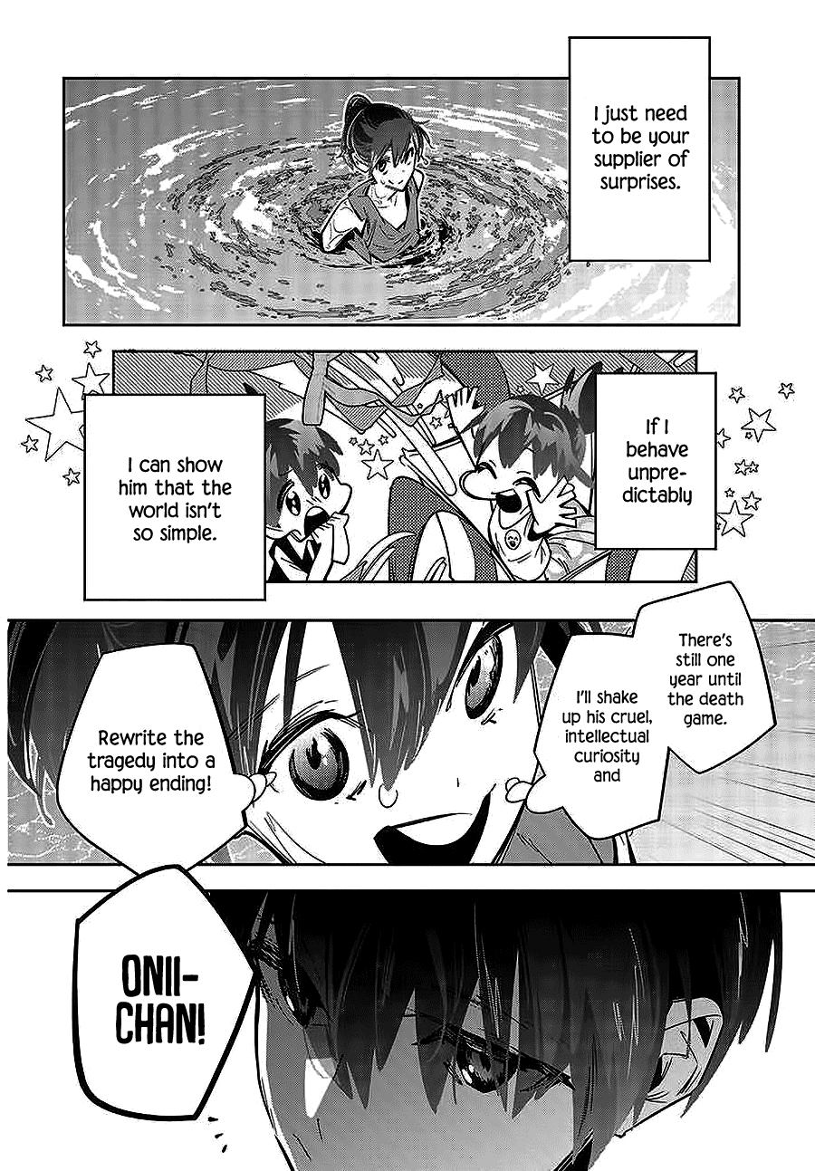 I Reincarnated As The Little Sister Of A Death Game Manga's Murder Mastermind And Failed Chapter 1 #46