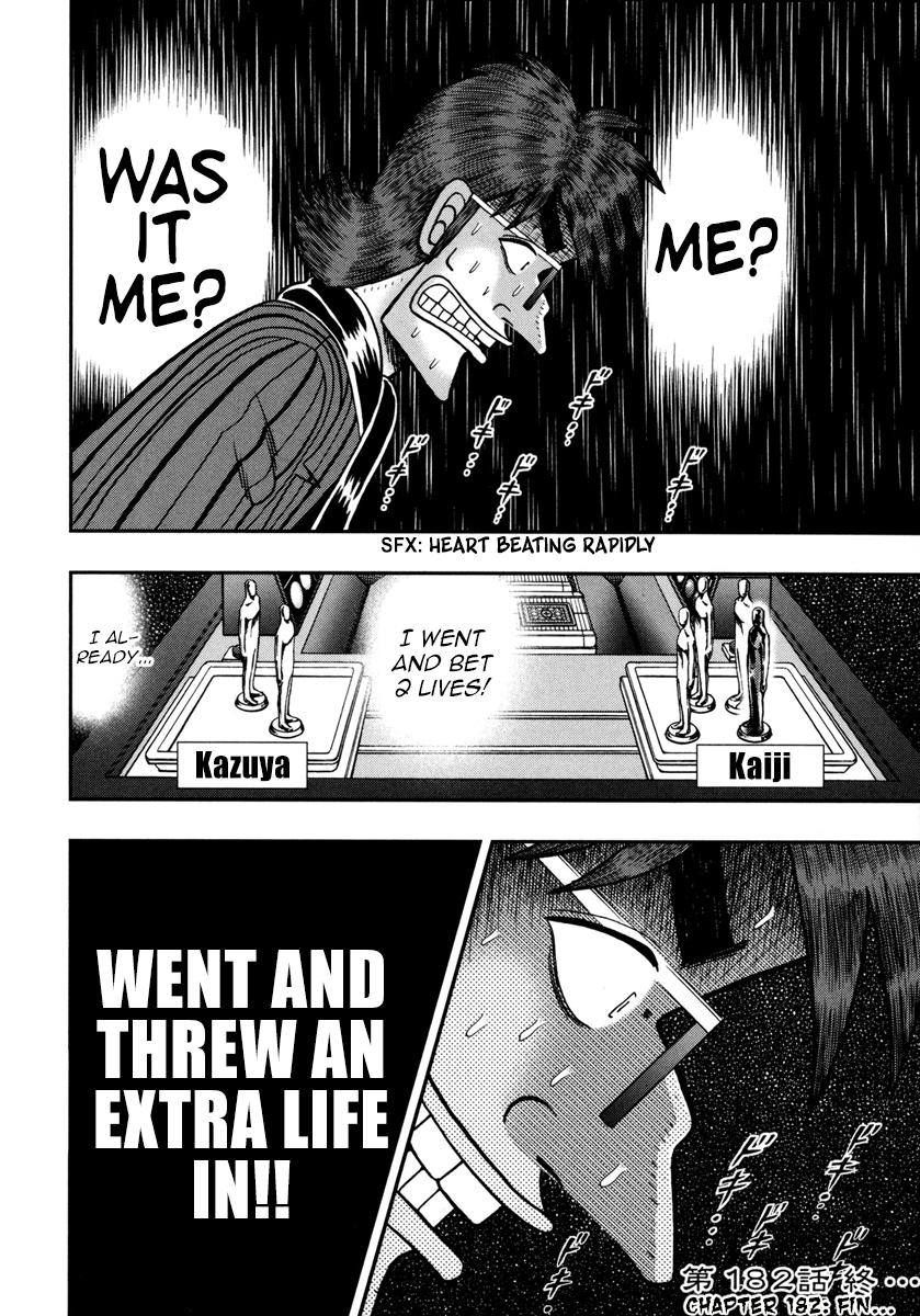 Tobaku Datenroku Kaiji - One Poker Hen Chapter 182 #16