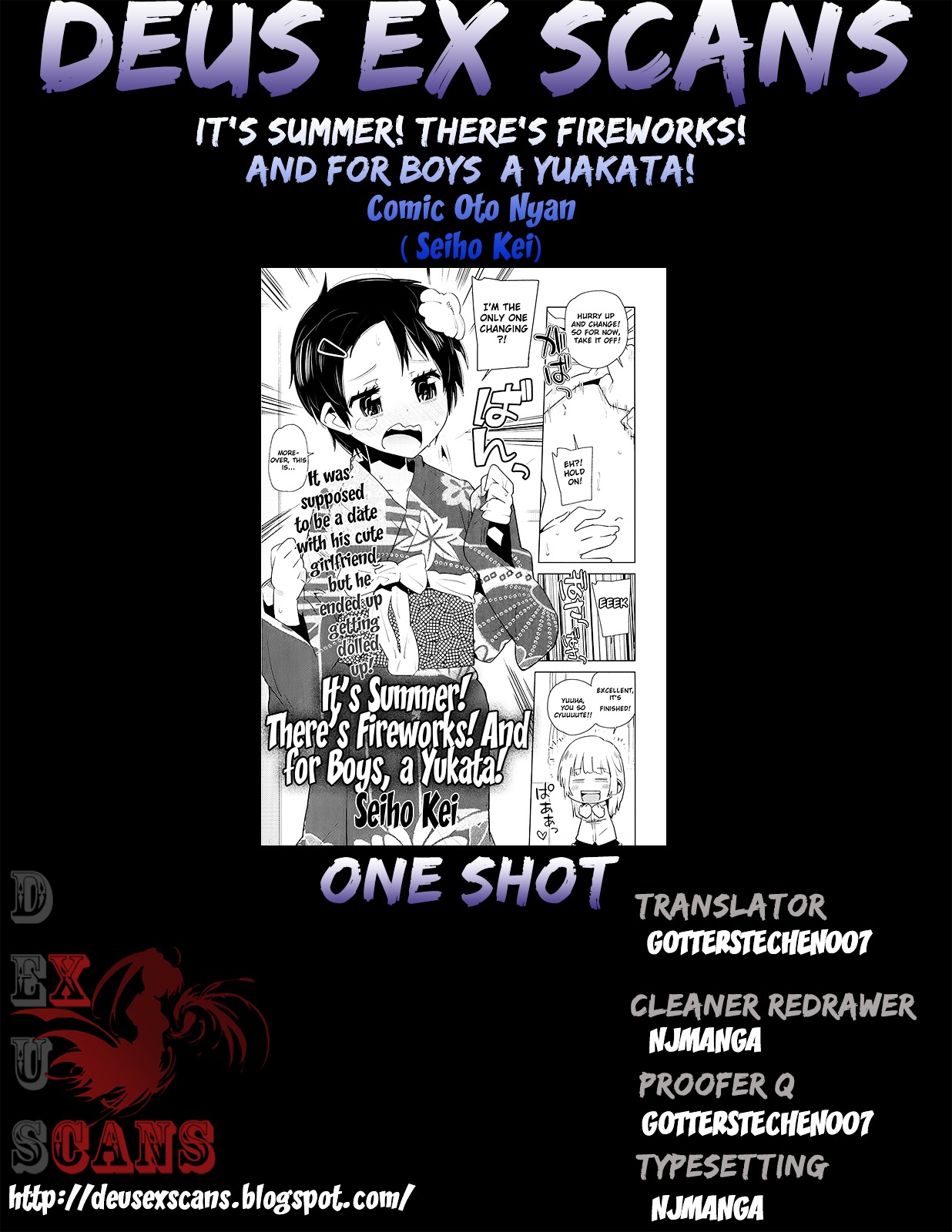 It's Summer! There's Fireworks! And For Boys, A Yukata! Chapter 0 #13