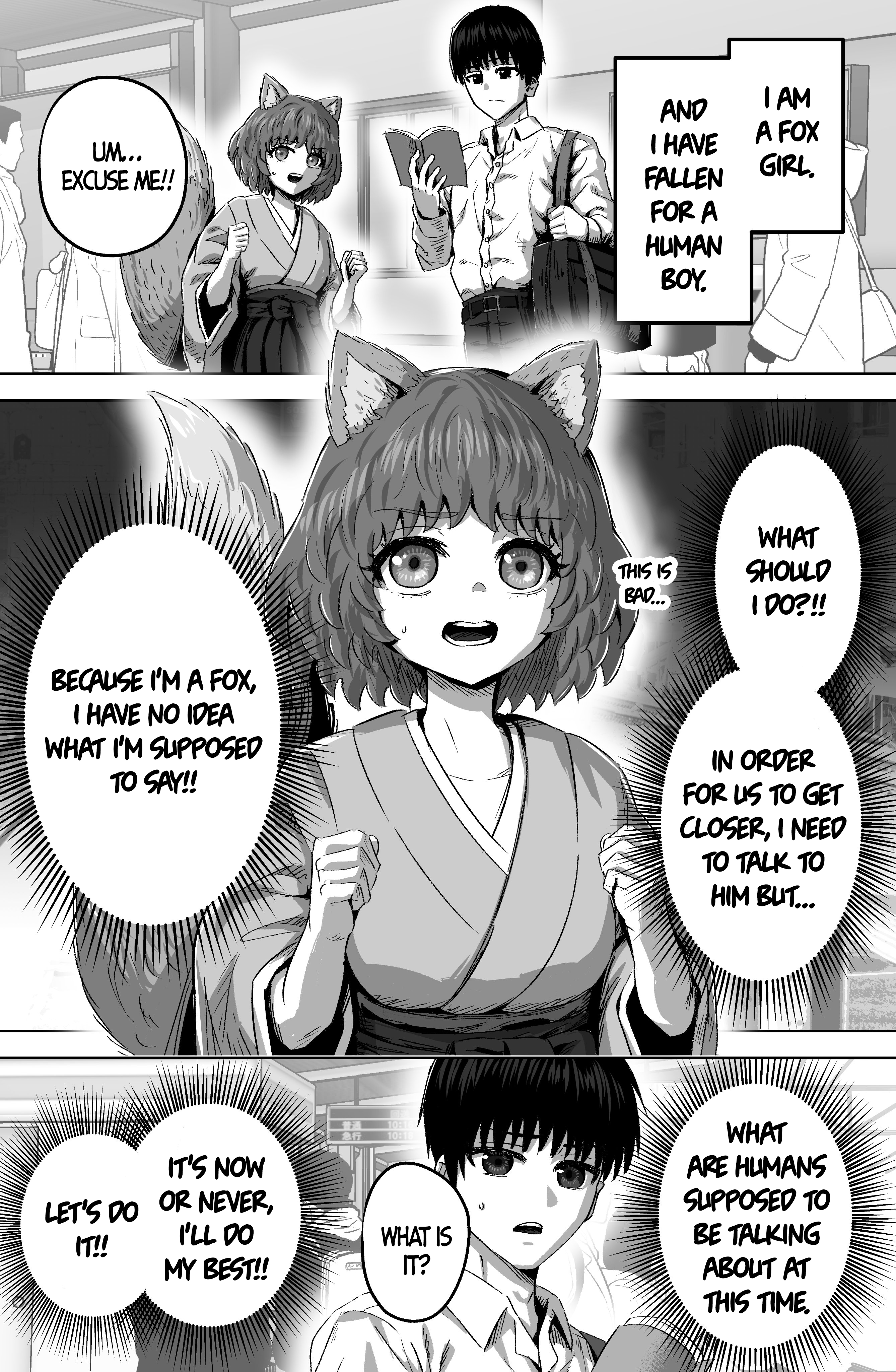 The Fox Girl Who Wants To Get Chummy With The Human Boy She Likes Chapter 3 #1