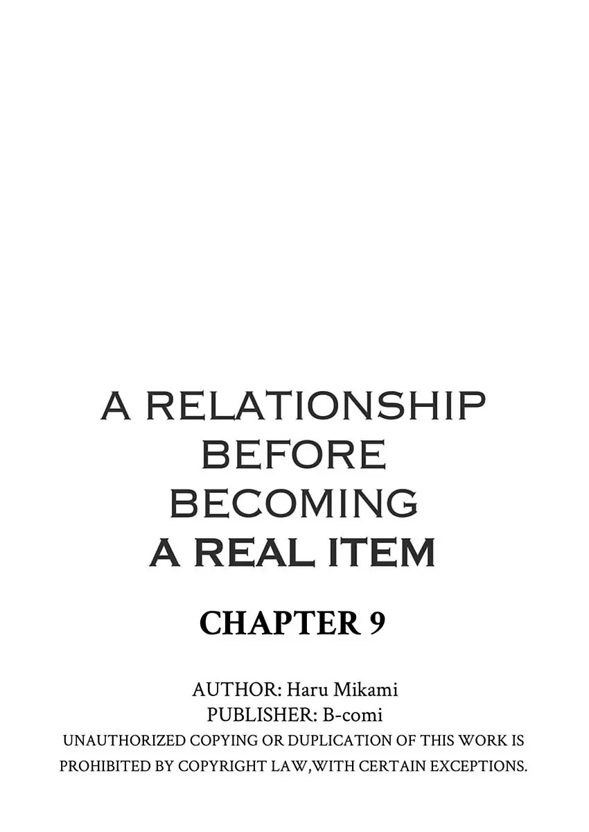 A Relationship Before Becoming A Real Item Chapter 9 #28
