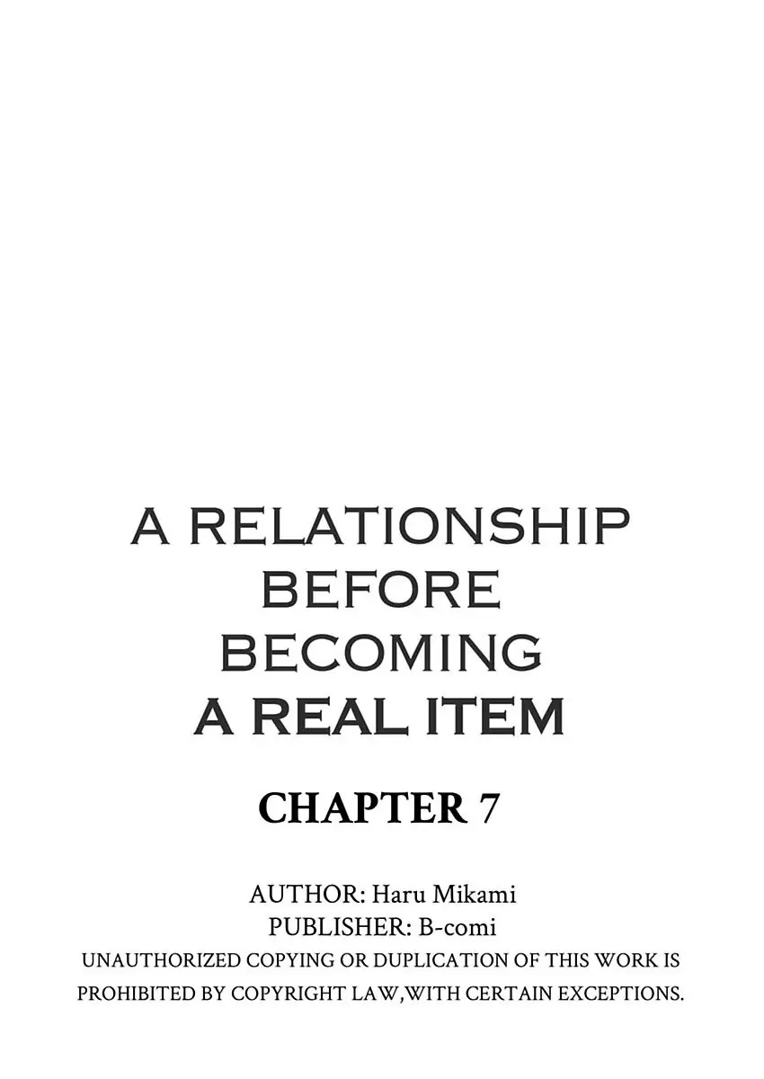 A Relationship Before Becoming A Real Item Chapter 7 #24