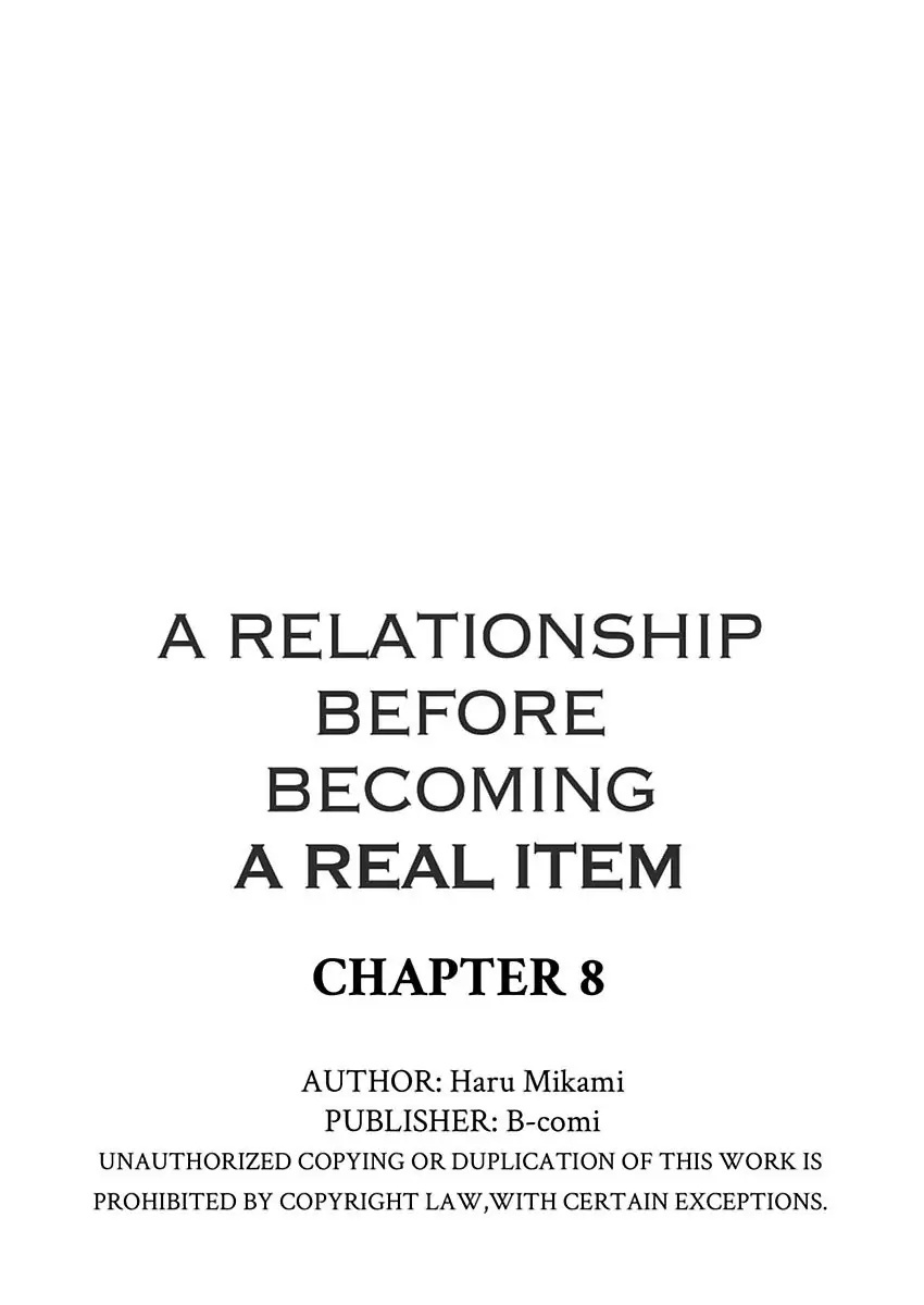 A Relationship Before Becoming A Real Item Chapter 8 #23