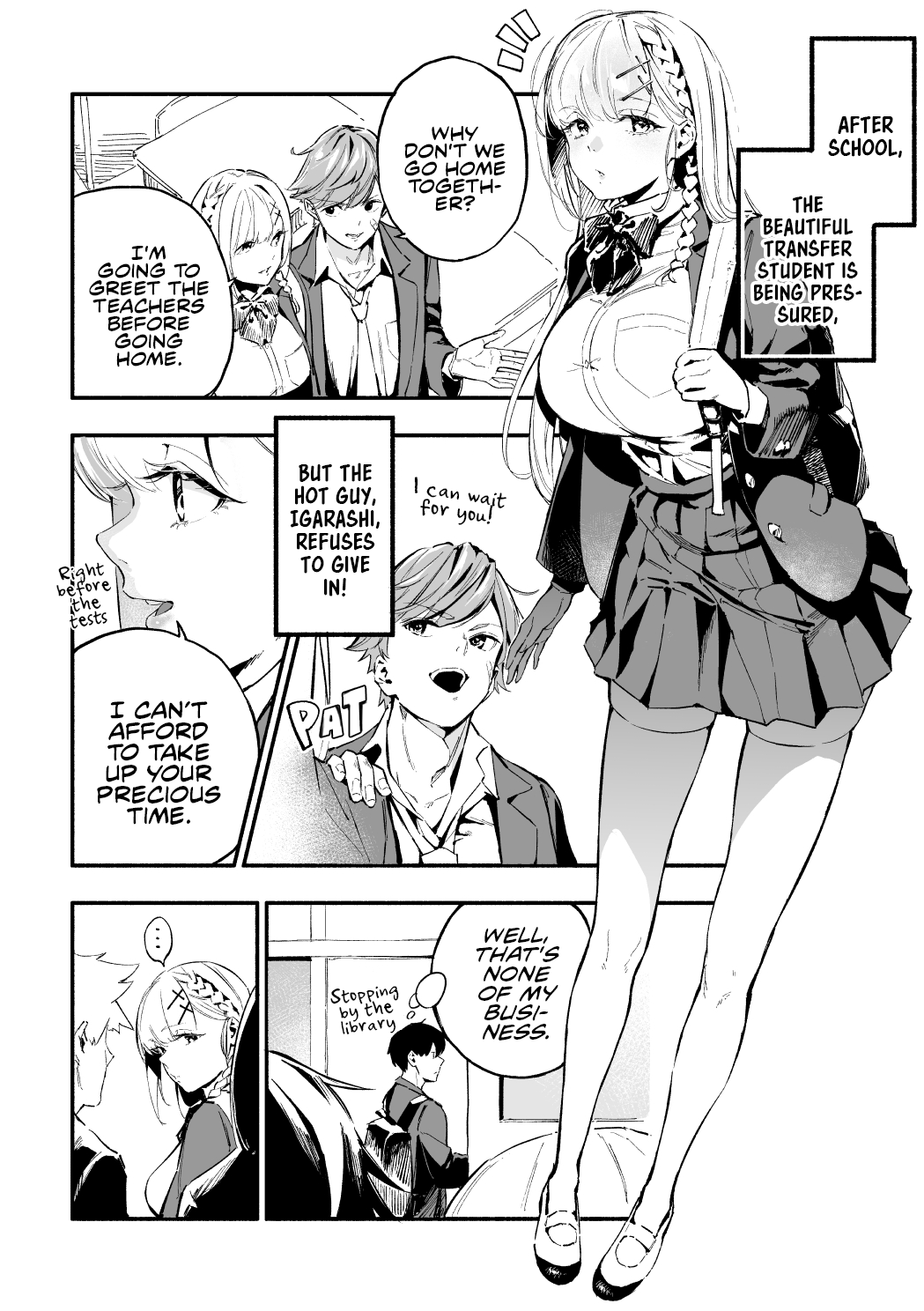 The Angelic Yet Devilish Transfer Student With Big Tits Chapter 3 #1
