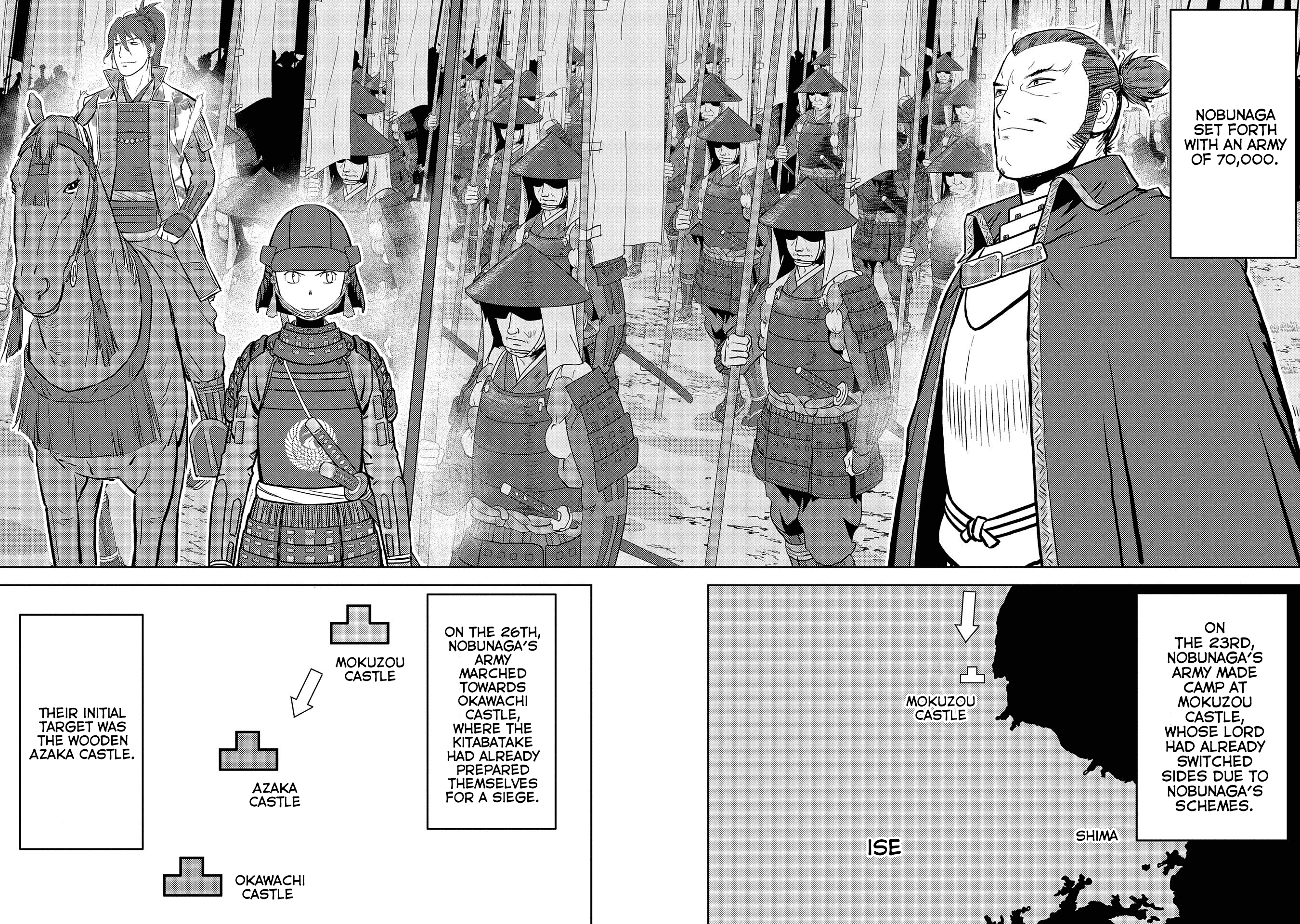 Sengoku Komachi Kuroutan: Noukou Giga Chapter 39 #9
