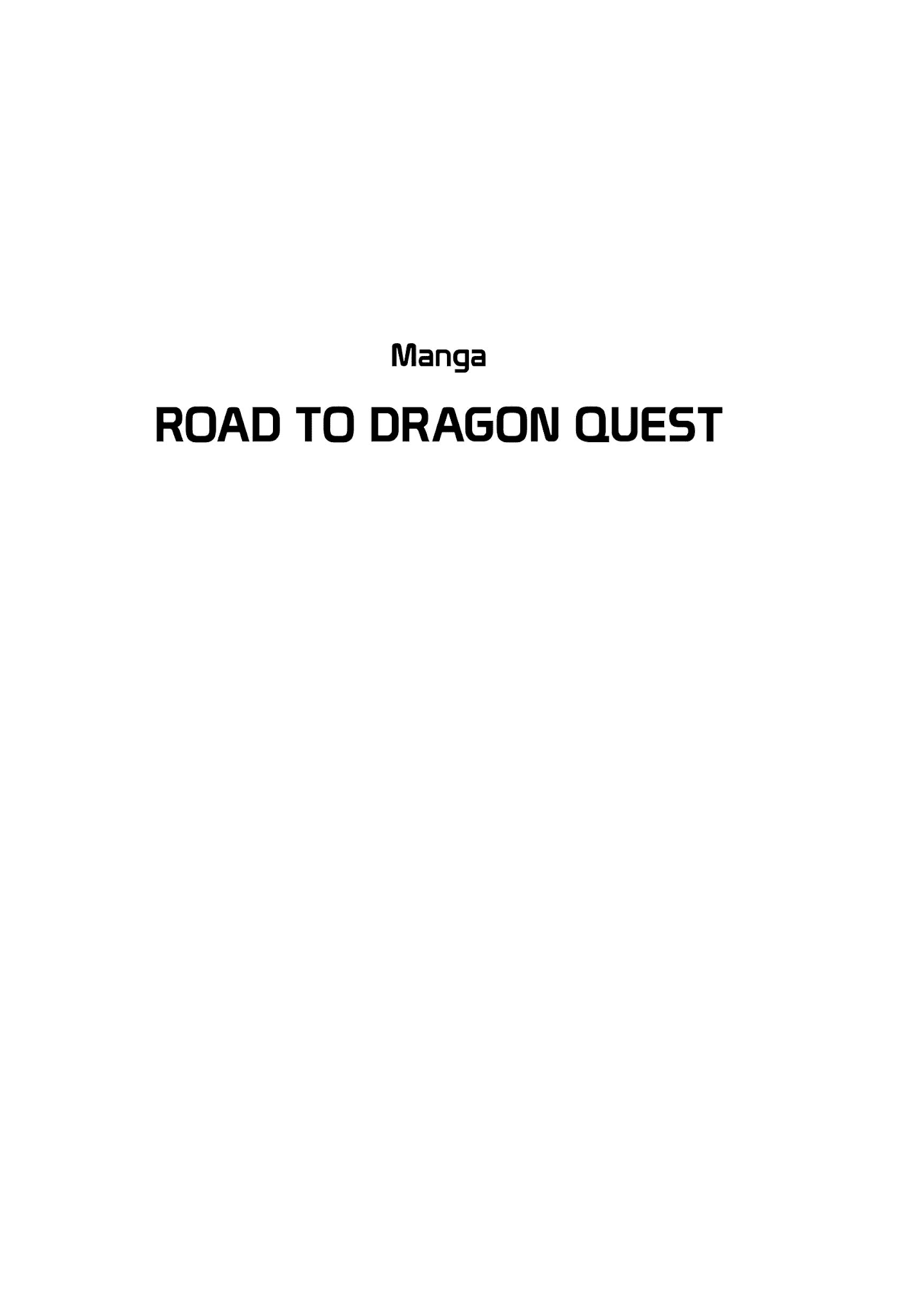 Dragon Quest E No Michi Chapter 0 #2