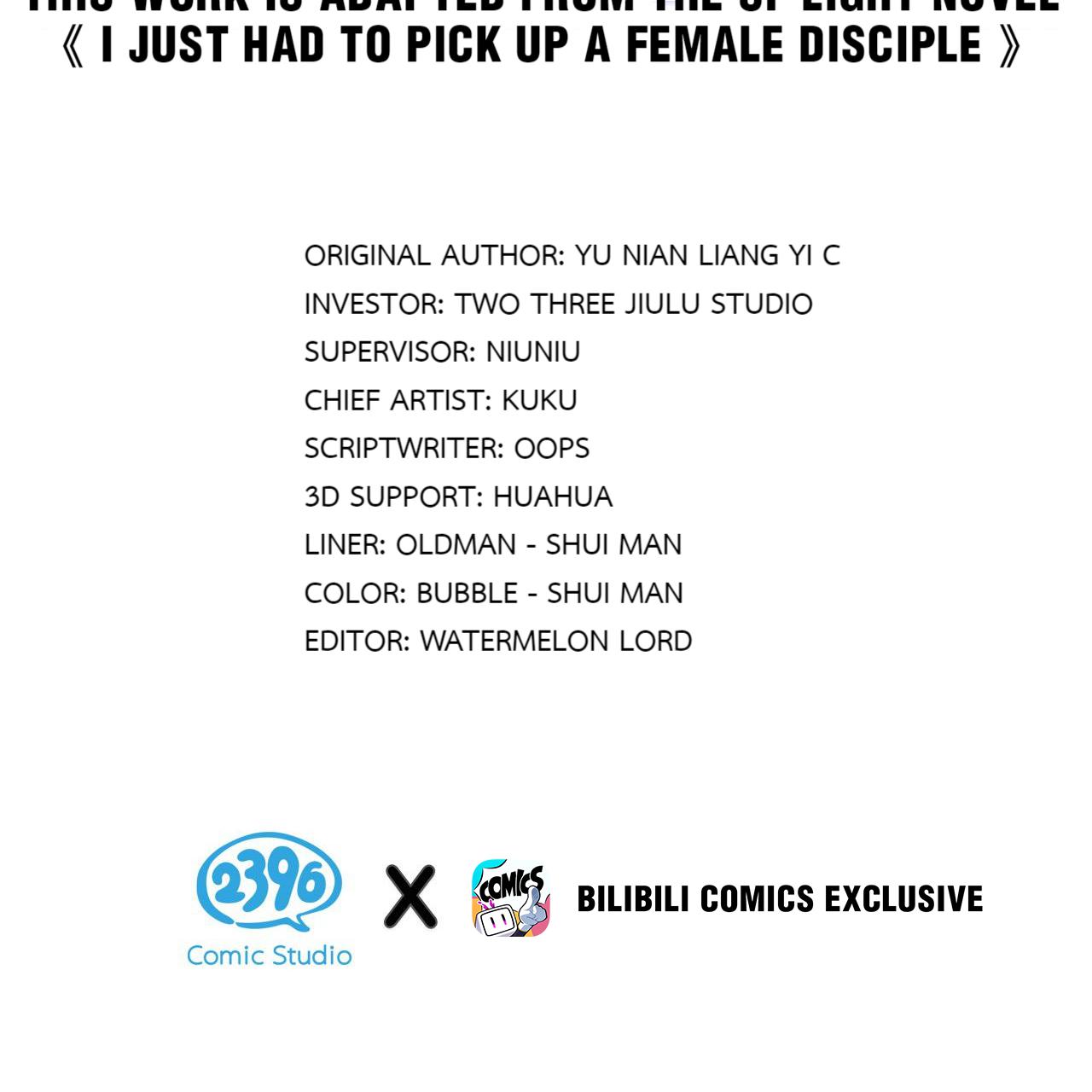 I Just Had To Pick Up A Female Disciple Chapter 3.1 #2