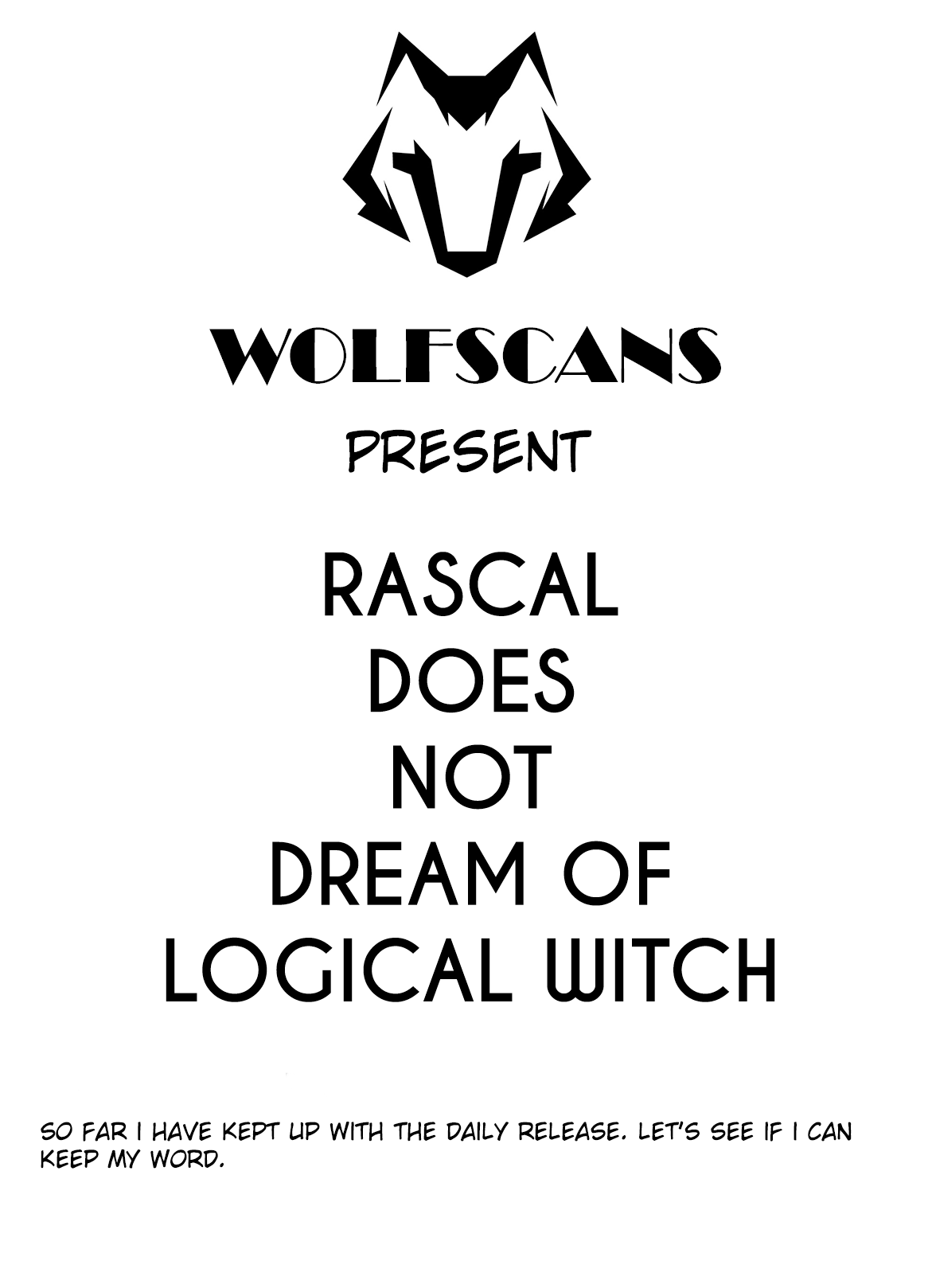 Rascal Does Not Dream Of Logical Witch Chapter 0.2 #14