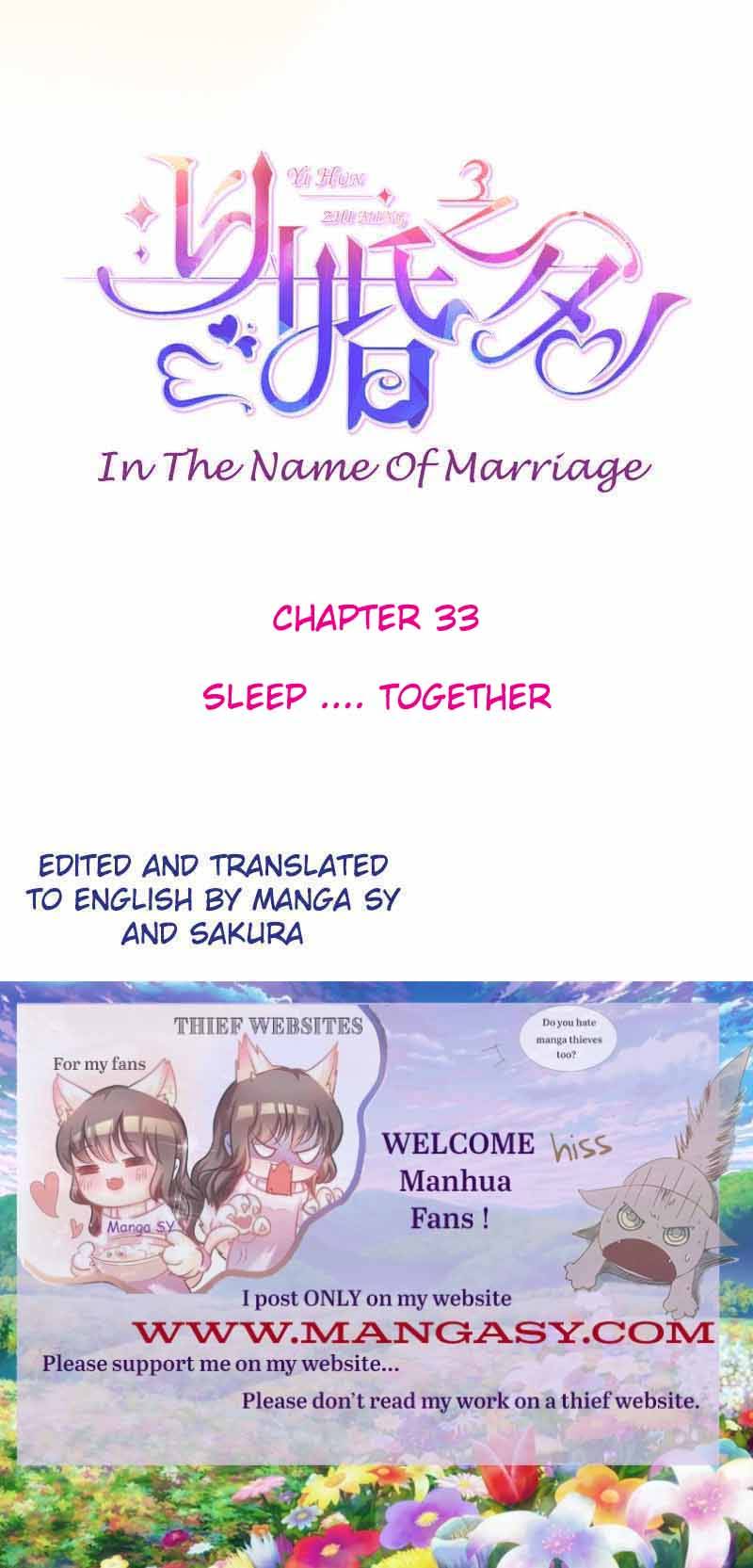 In The Name Of Marriage Chapter 33 #1