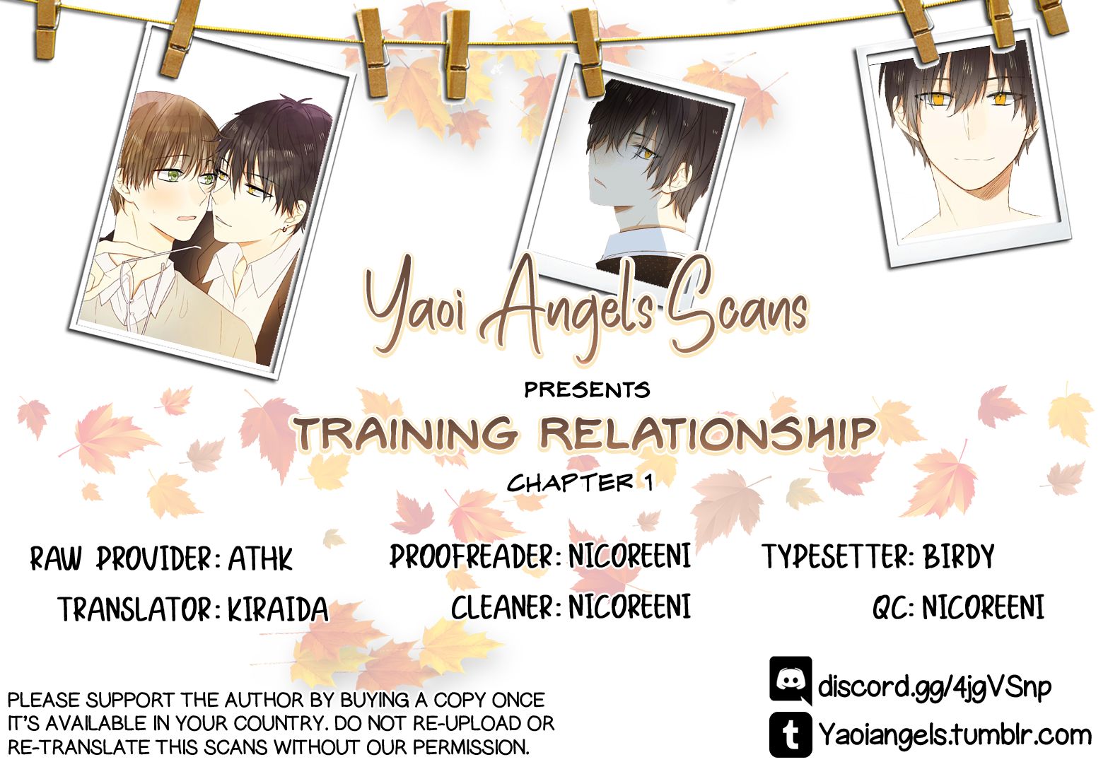 Training Relationship Chapter 1 #1