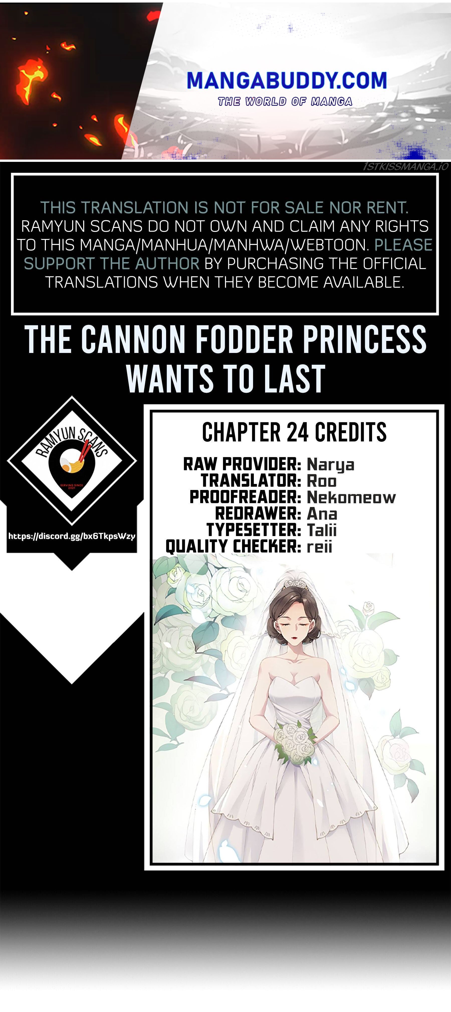 The Cannon Fodder Princess Wants To Last Chapter 24 #1