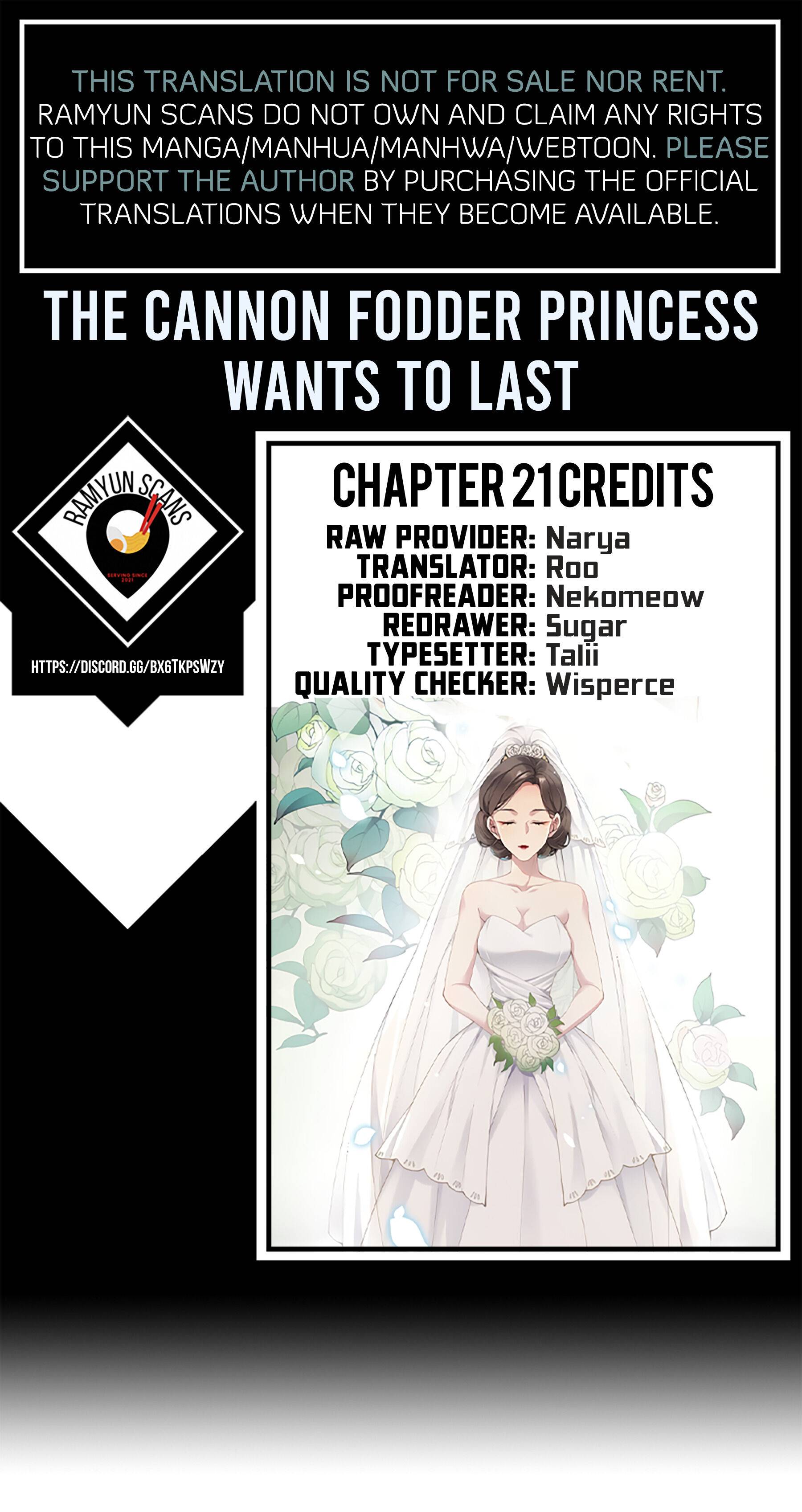 The Cannon Fodder Princess Wants To Last Chapter 21 #1