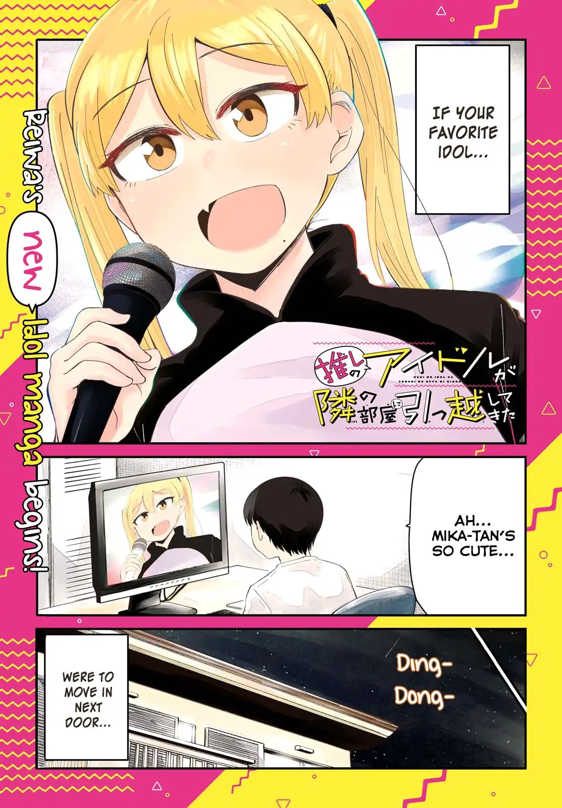 Oshi No Idol Ga Tonari No Heya Ni Hikkoshite Kita Chapter 1 #1