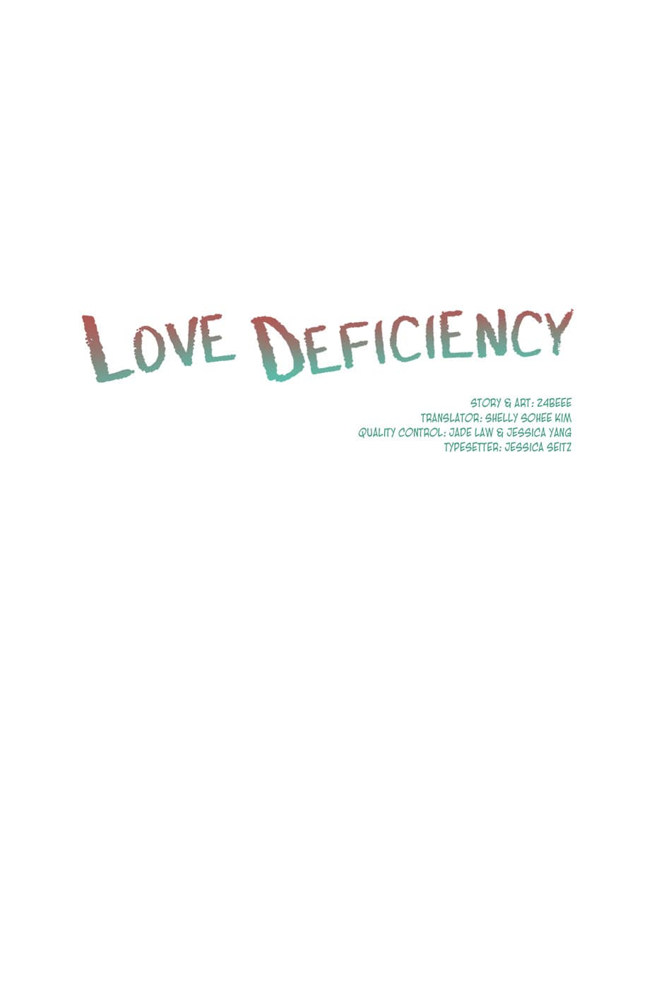 Love Deficiency Chapter 14 #1