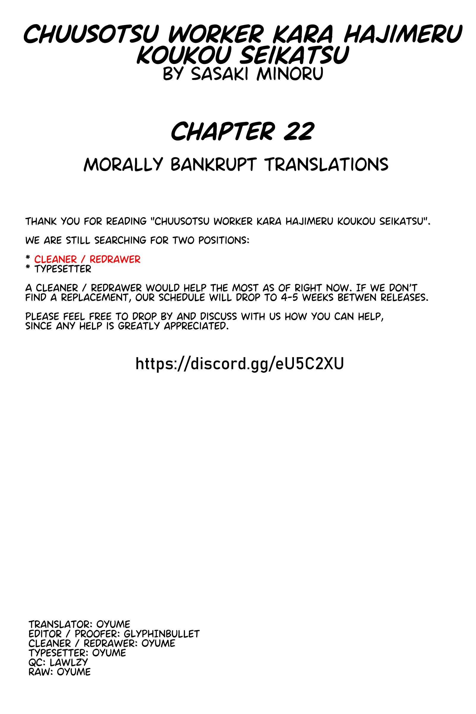 Chuusotsu Worker Kara Hajimeru Koukou Seikatsu Chapter 22 #50