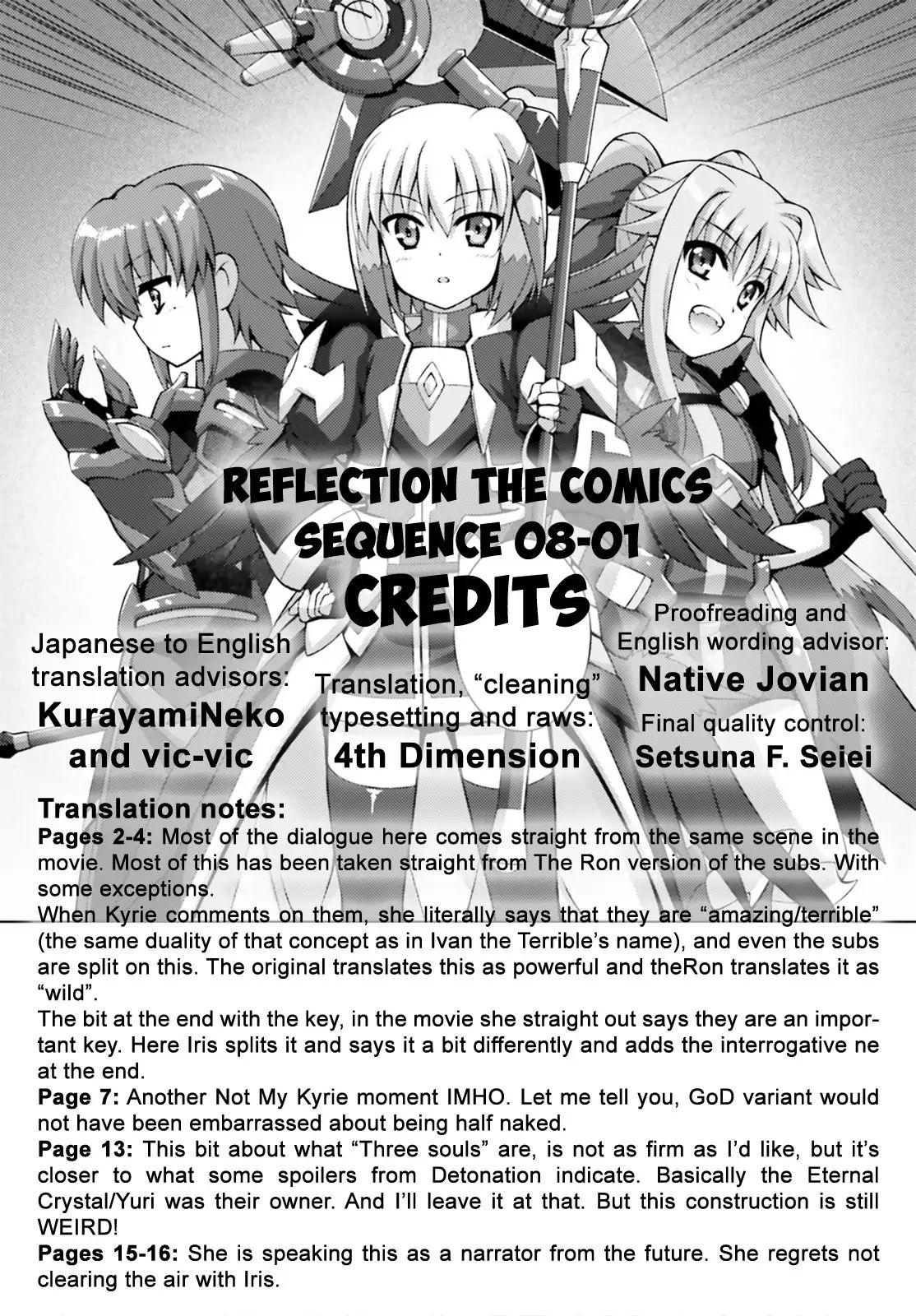 Magical Girl Lyrical Nanoha Reflection The Comics Chapter 9.1 #15