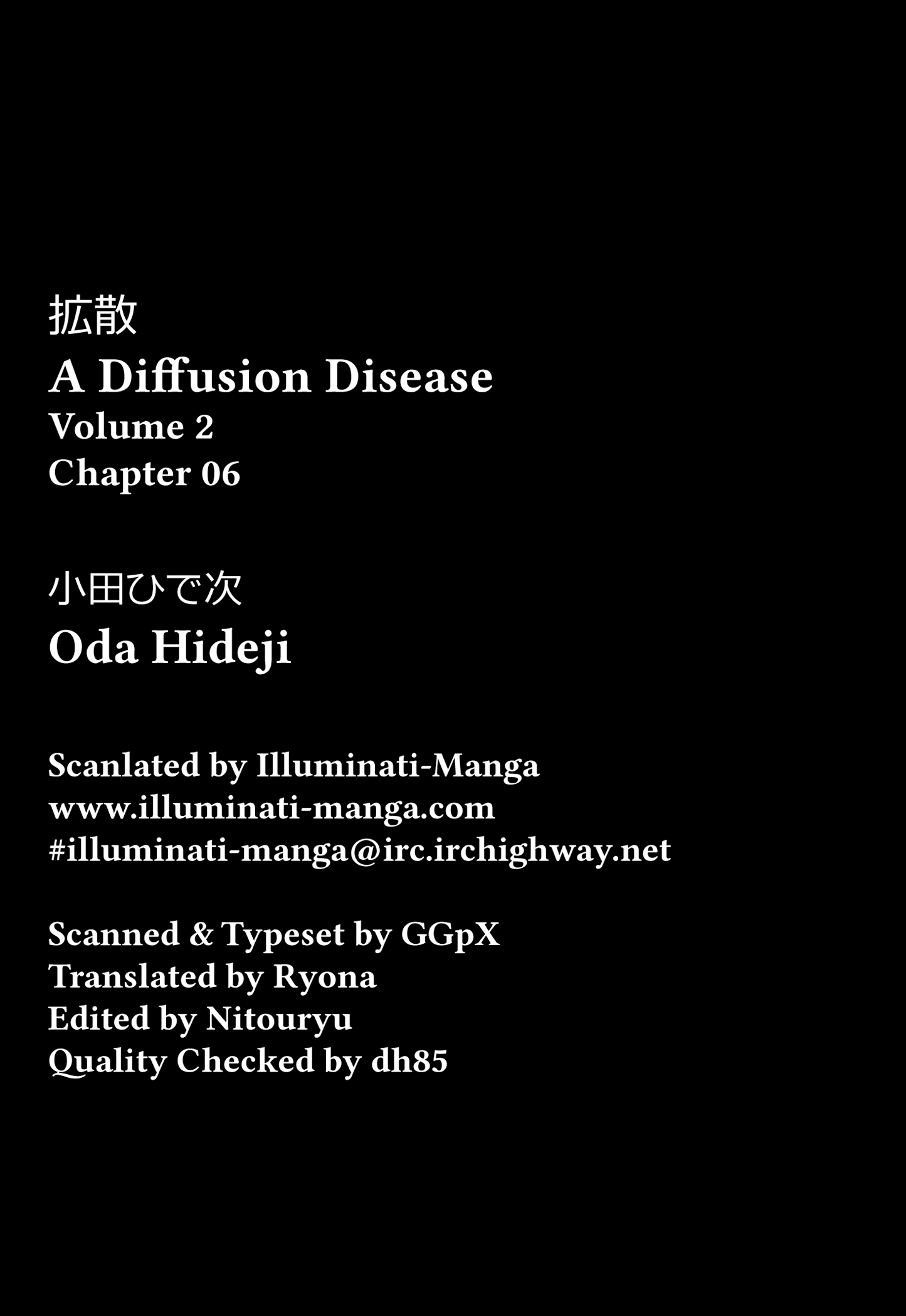 A Diffusion Disease Chapter 6 #1