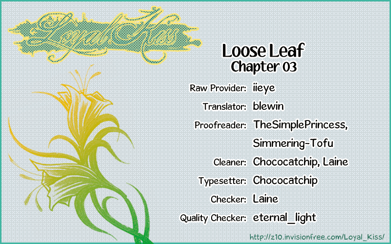 Loose Leaf Chapter 3 #1