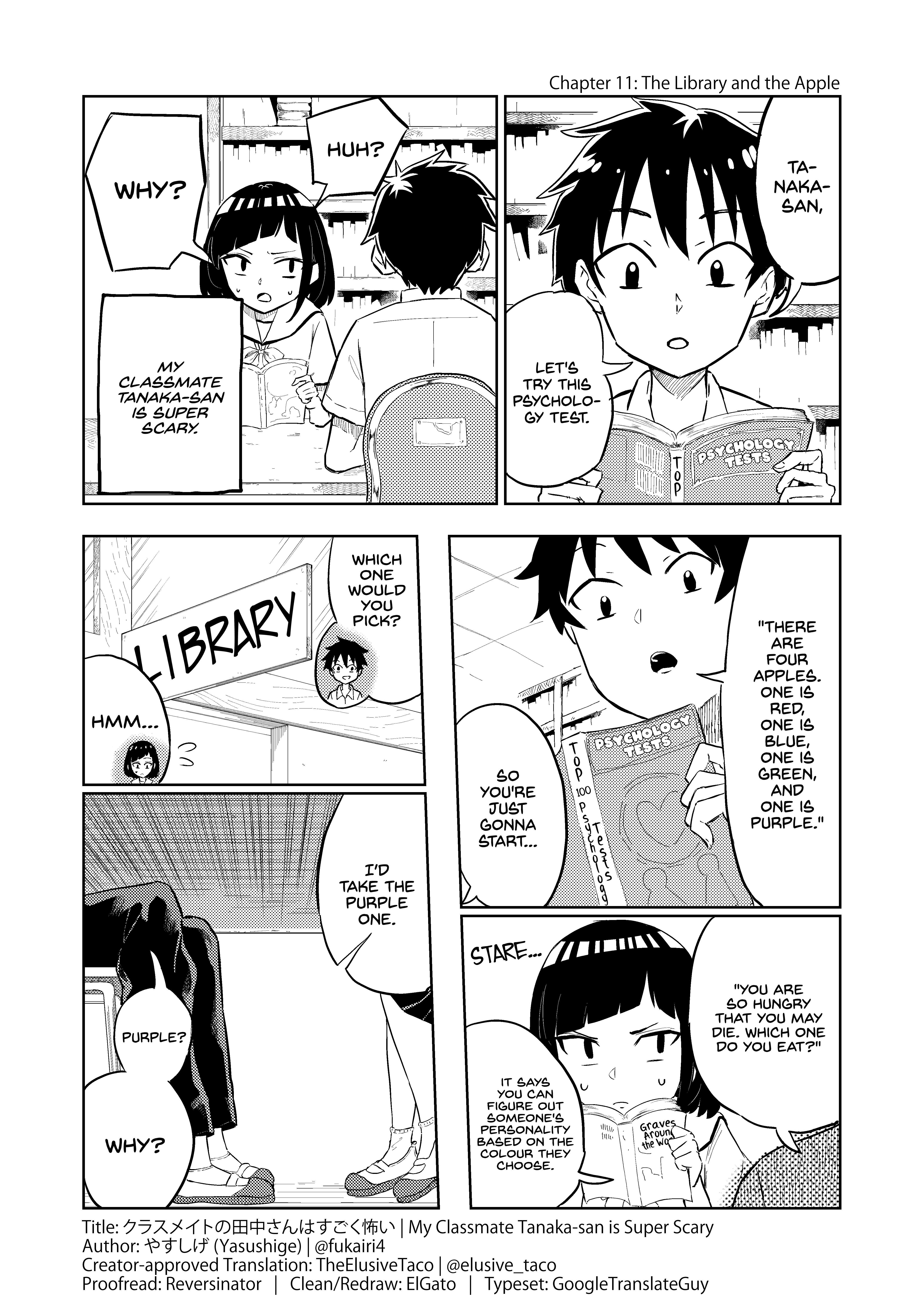 My Classmate Tanaka-San Is Super Scary Chapter 11 #1
