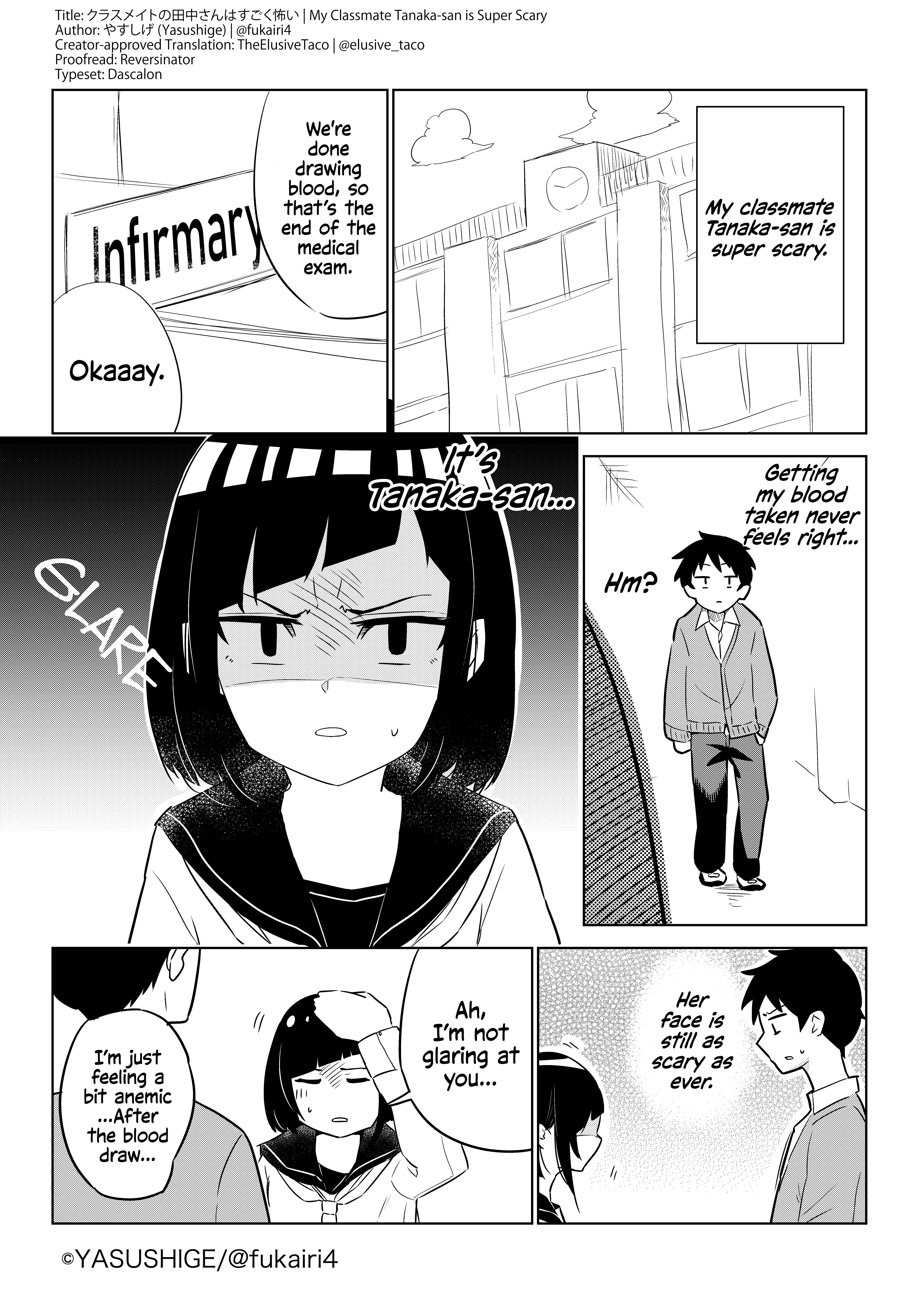 My Classmate Tanaka-San Is Super Scary Chapter 3 #1