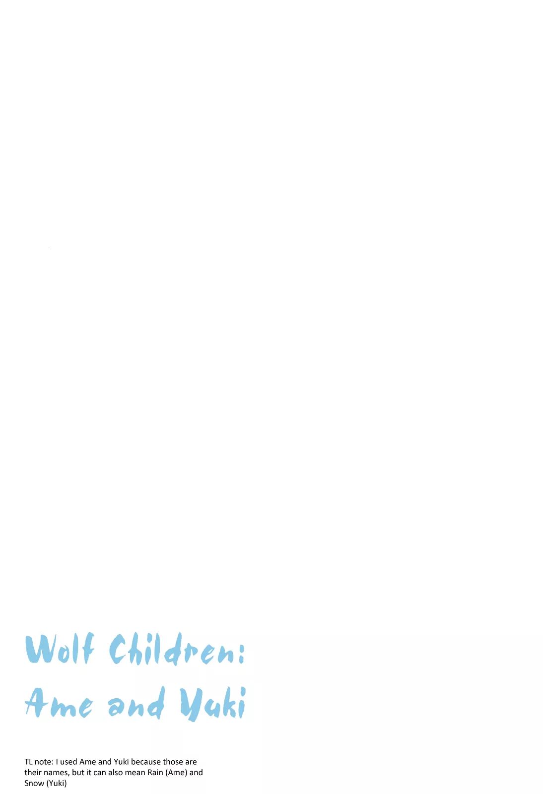 Wolf Children: Ame & Yuki Chapter 1 #11