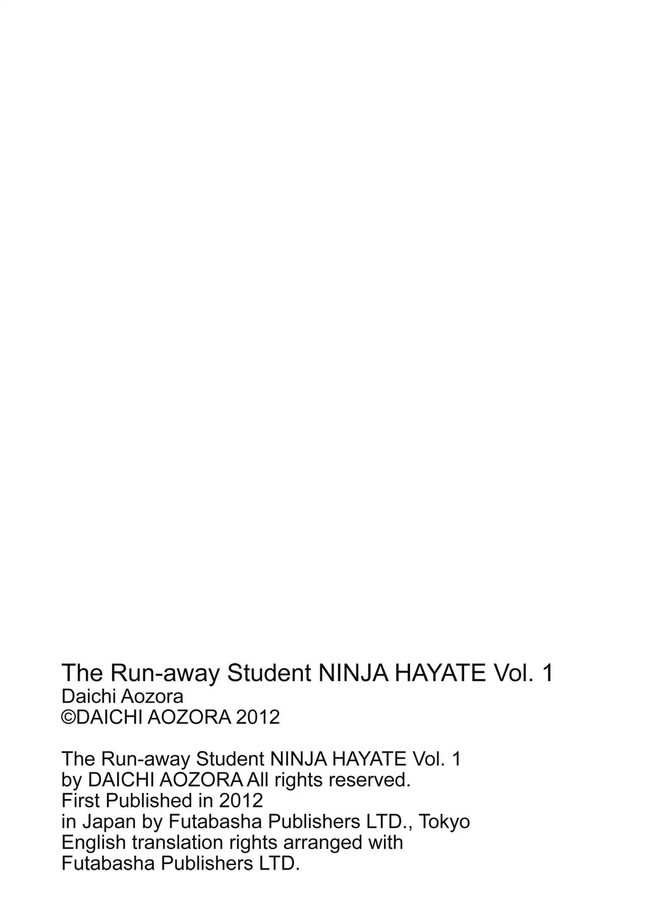 The Run-Away Student Ninja Hayate Chapter 1 #140