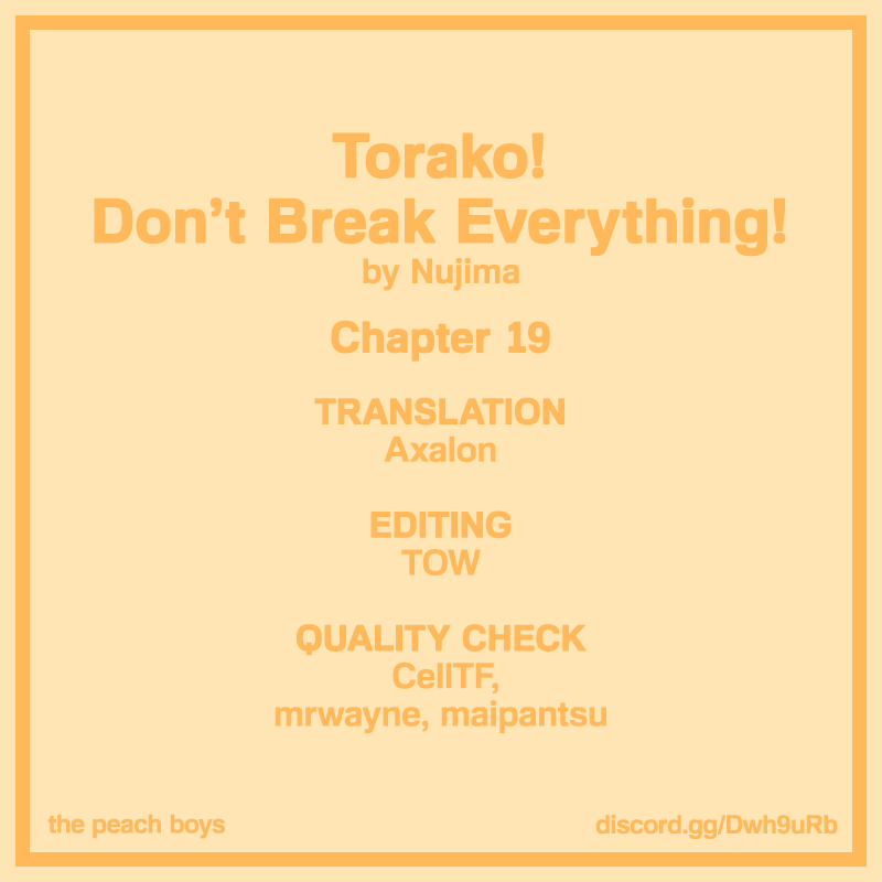 Torako, Anmari Kowashicha Damedayo Chapter 19 #14