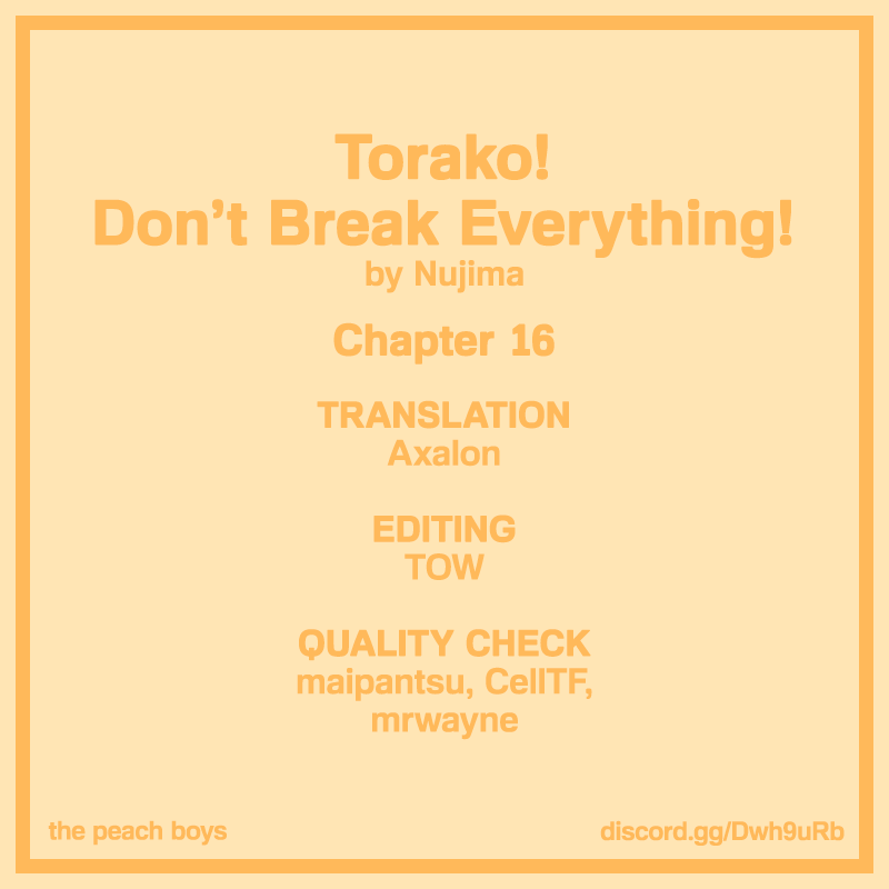 Torako, Anmari Kowashicha Damedayo Chapter 16 #13