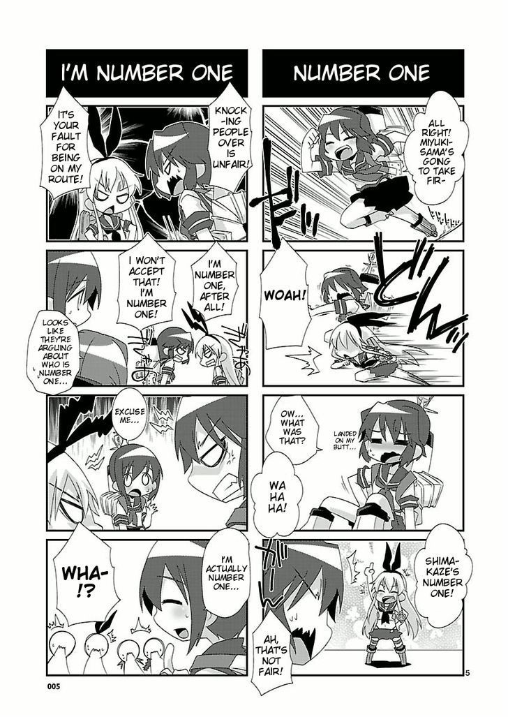 Kantai Collection - Kankore - 4-Koma Comic - Fubuki, Ganbarimasu! Chapter 1 #5