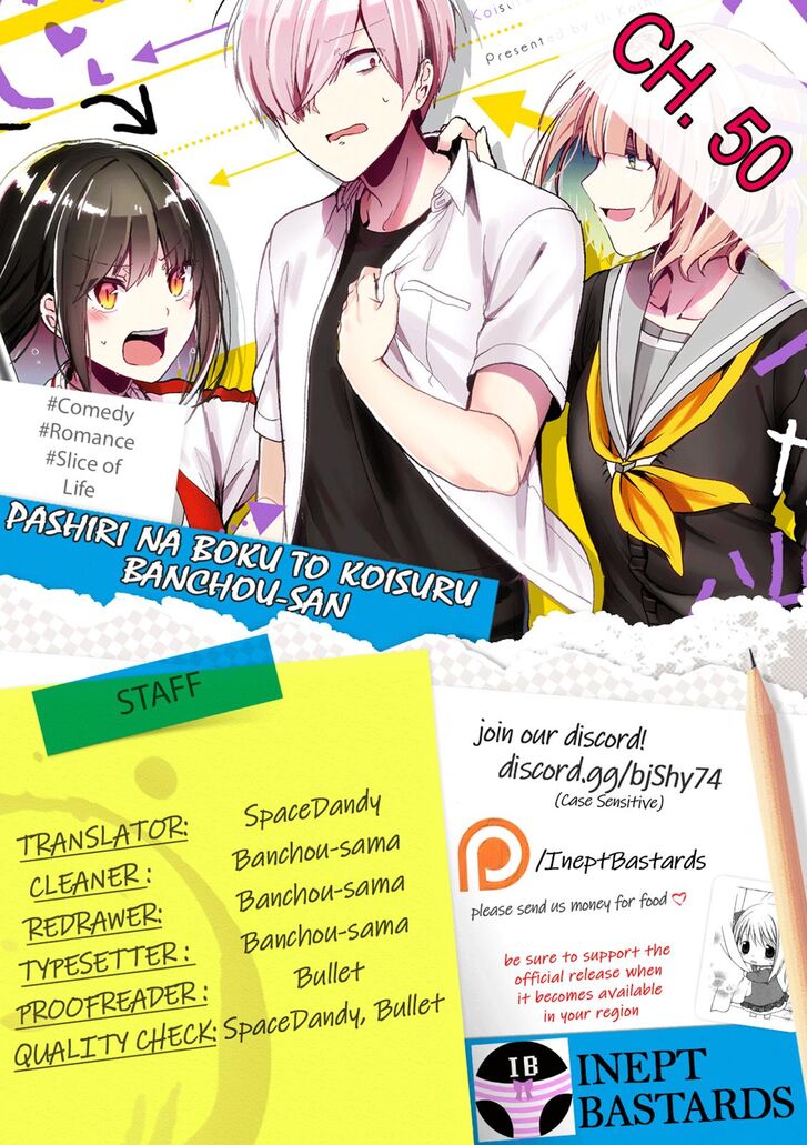 Pashiri Na Boku To Koi Suru Banchou-San Chapter 50 #1