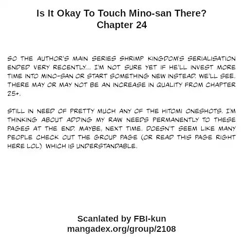 Is It Okay To Touch Mino-San There? Chapter 24 #13