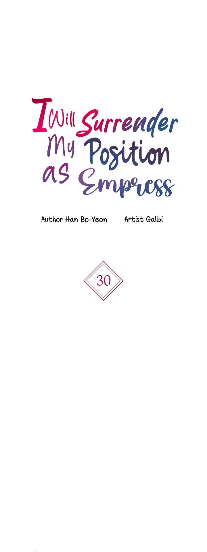 I Will Surrender The Position As Empress Chapter 30 #6