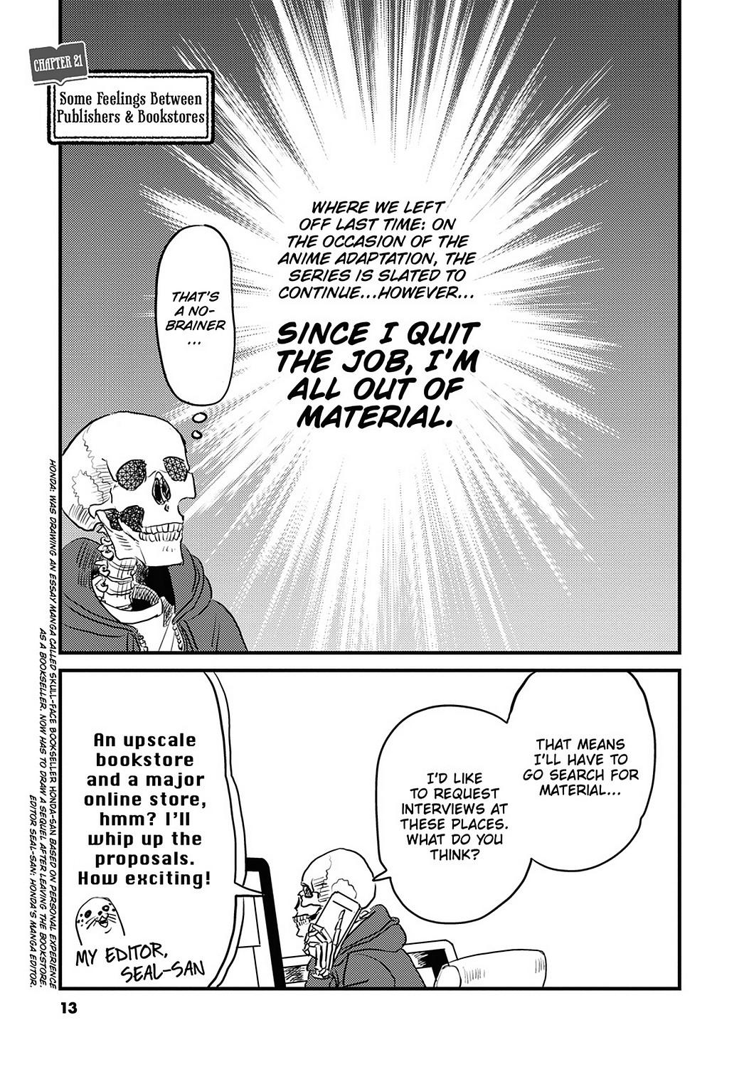 Skull-Face Bookseller Honda-San Chapter 21 #14