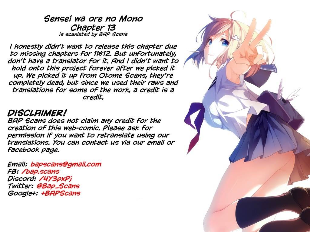 Sensei Wa Ore No Mono Chapter 13 #35