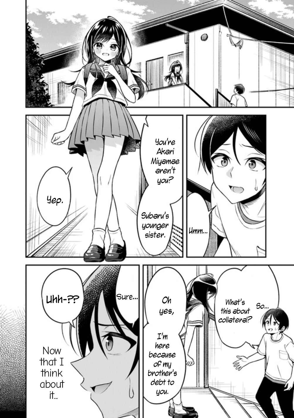 Yuujin Ni 500 Yen Kashitara Shakkin No Kata Ni Imouto Wo Yokoshitekita No Dakeredo, Ore Wa Ittai Dou Sureba Iin Darou Chapter 1 #3