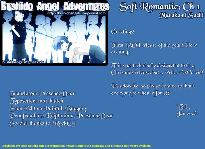 Soft Romantic Chapter 1 #1
