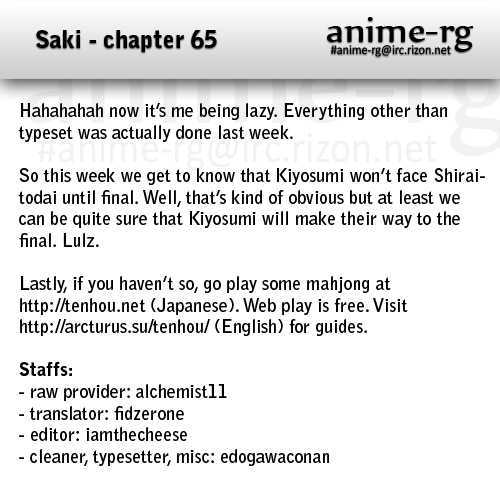 Saki Chapter 65 #15