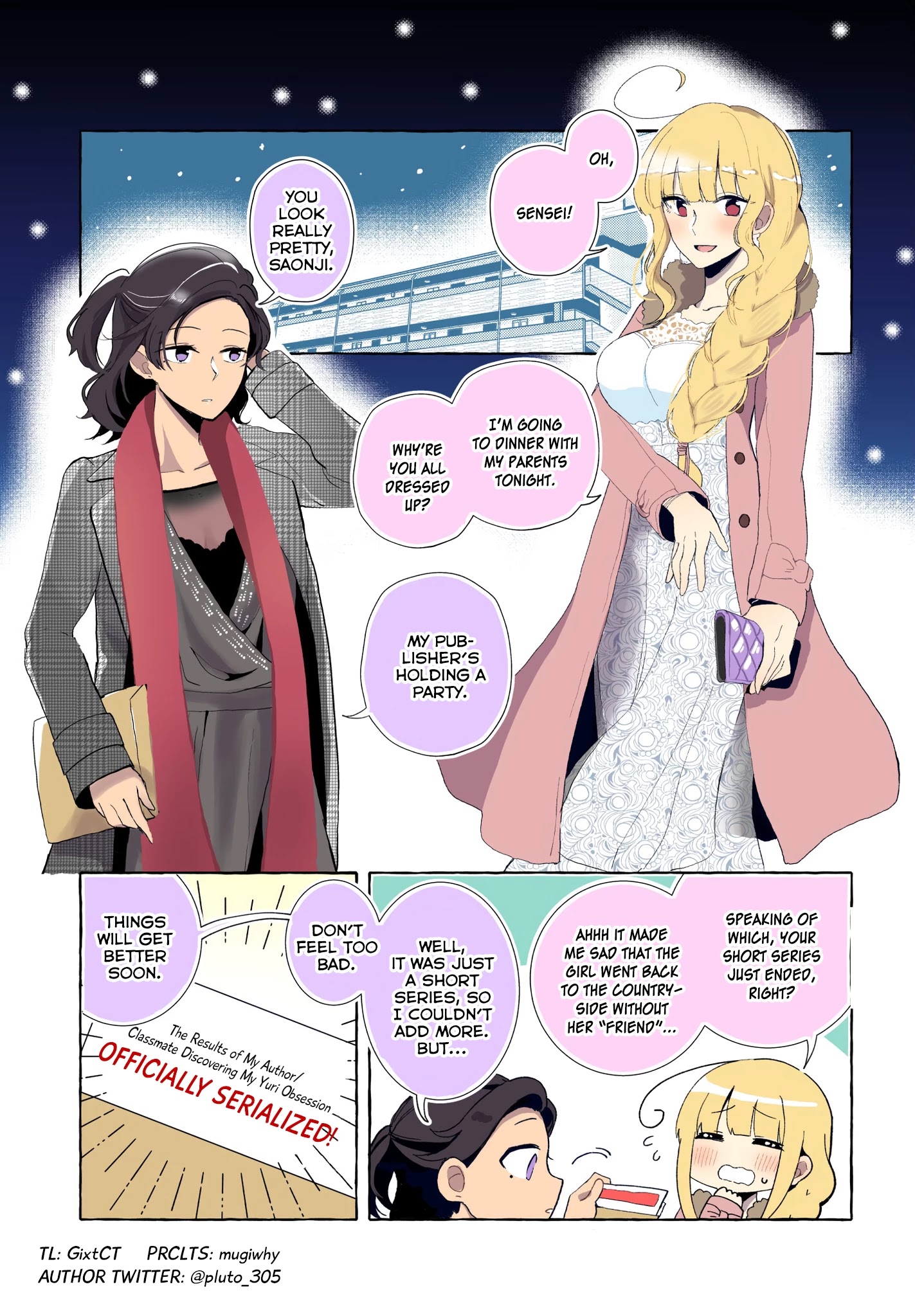 As A Result Of A Classmate's Obsession With Yuri, I Was Exposed As An Author Chapter 23.1 #1