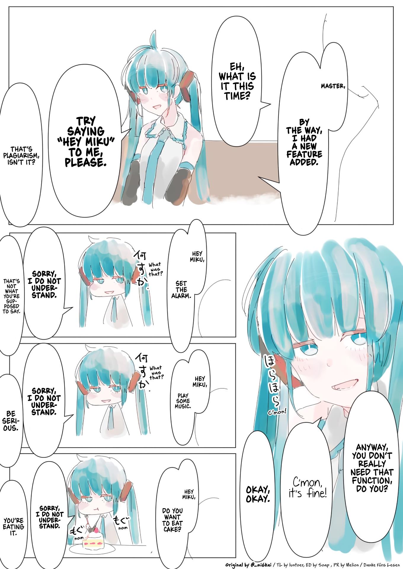 The Daily Life Of Master & Hatsune Miku Chapter 24 #1